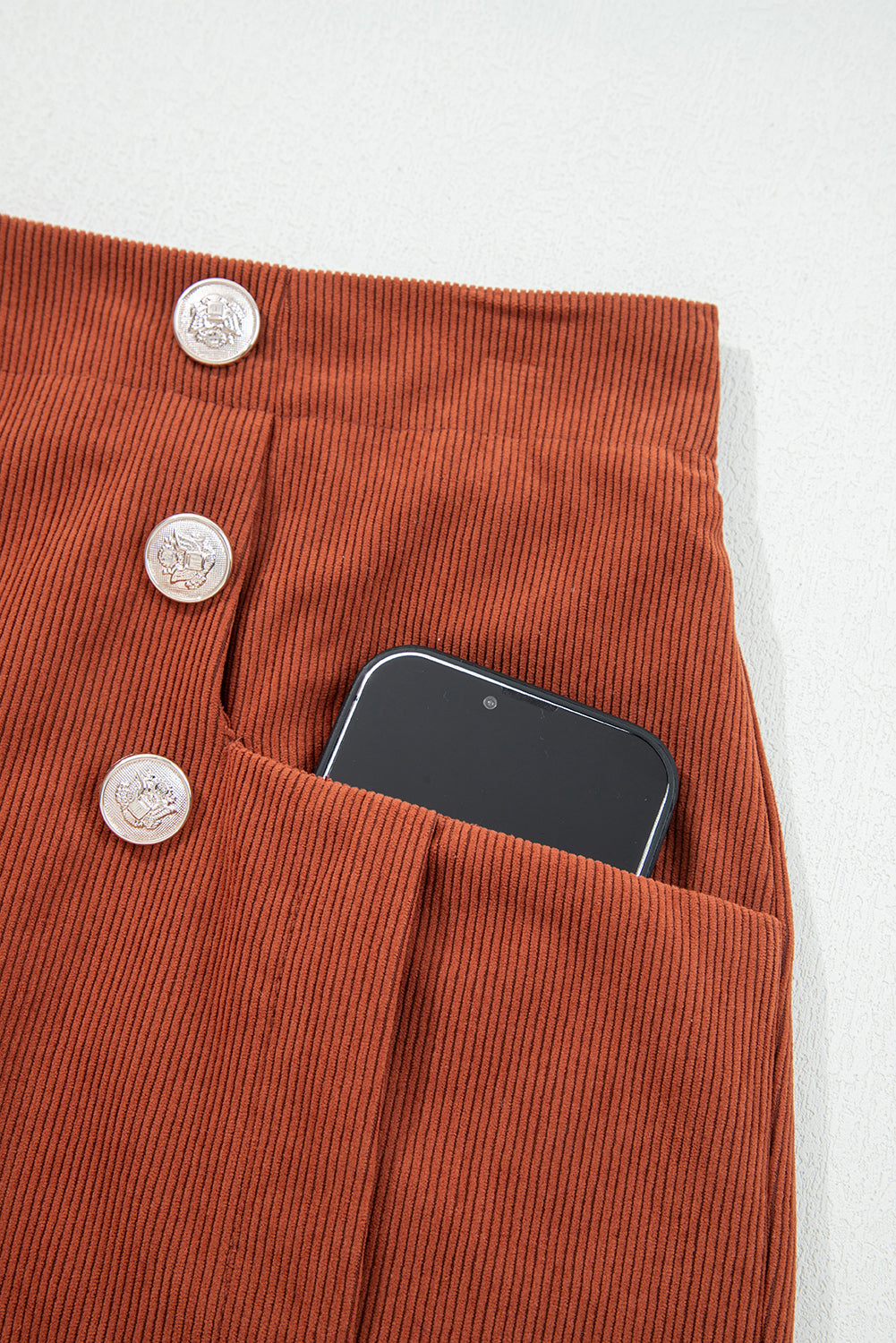 The Harvest Cord Button Shorts