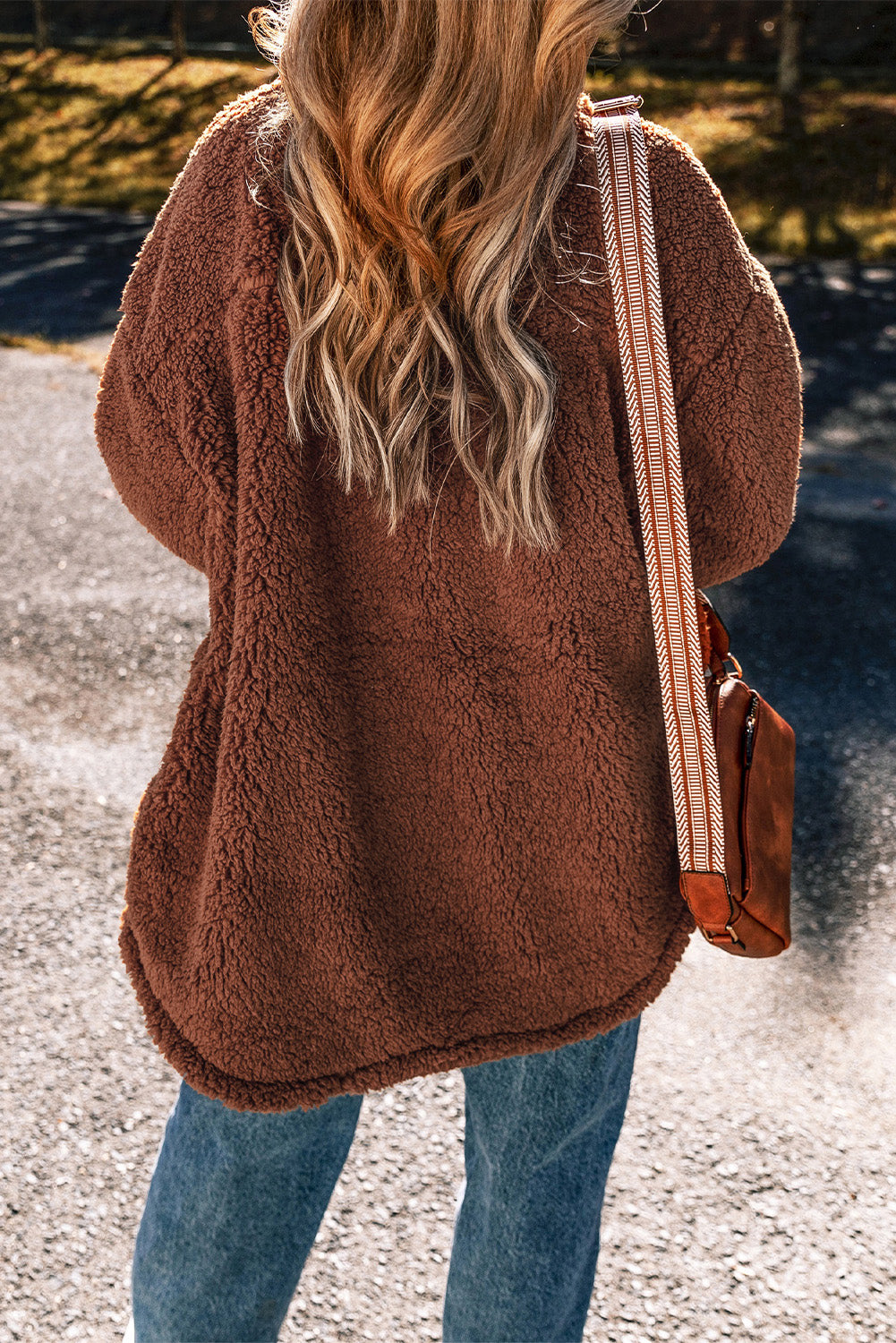 Cocoa Cozy Sherpa Shacket