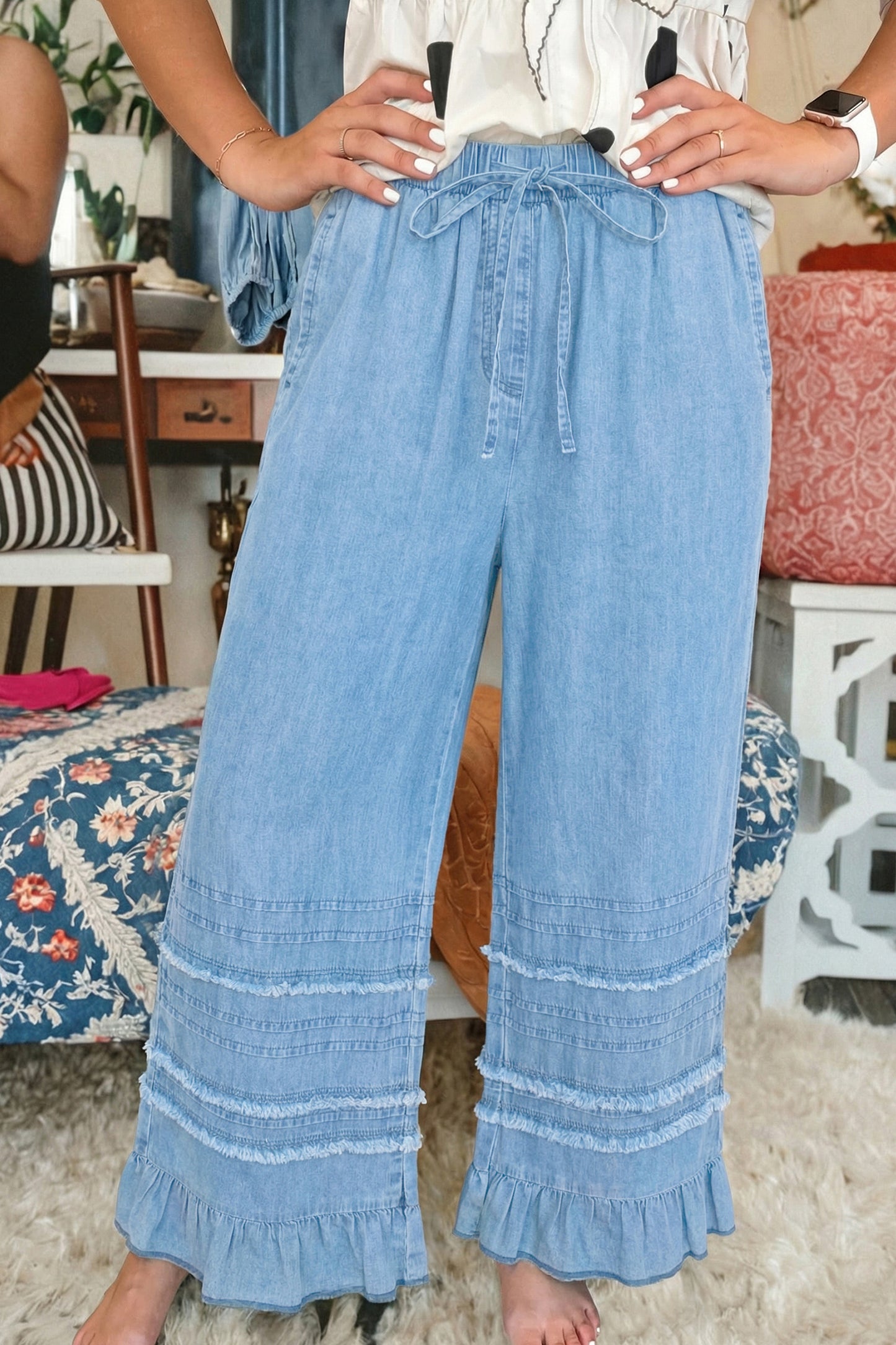 Easy Breeze Chambray Pants