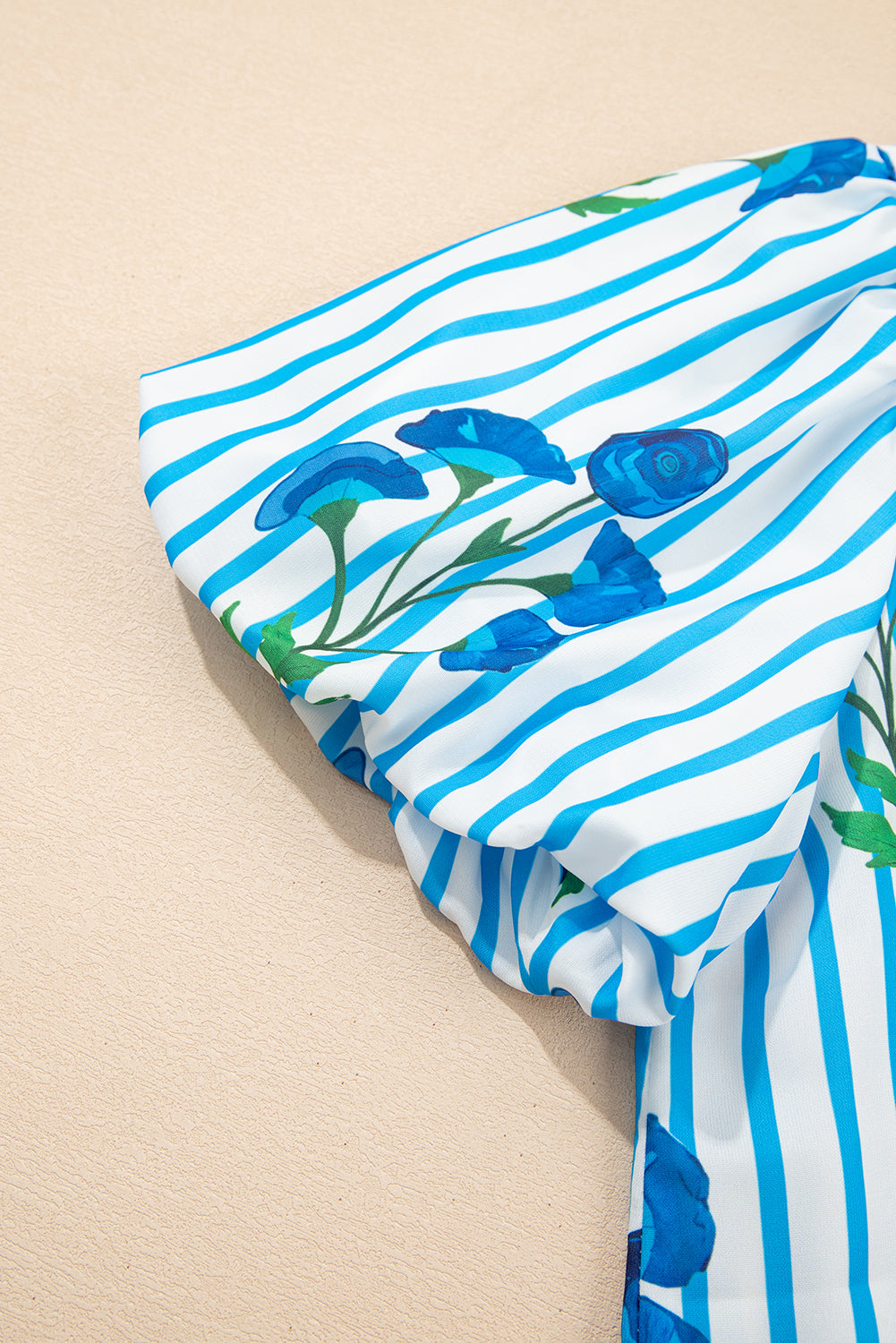 Santorini Stripe Floral Blouse