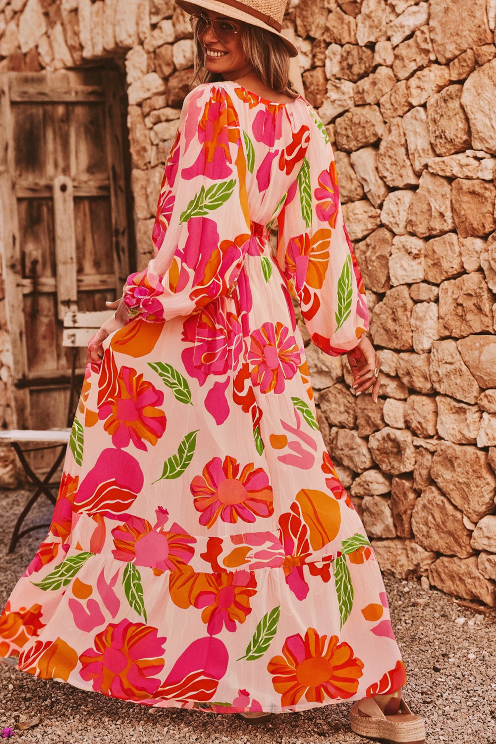 Rosé Resort Maxi Dress