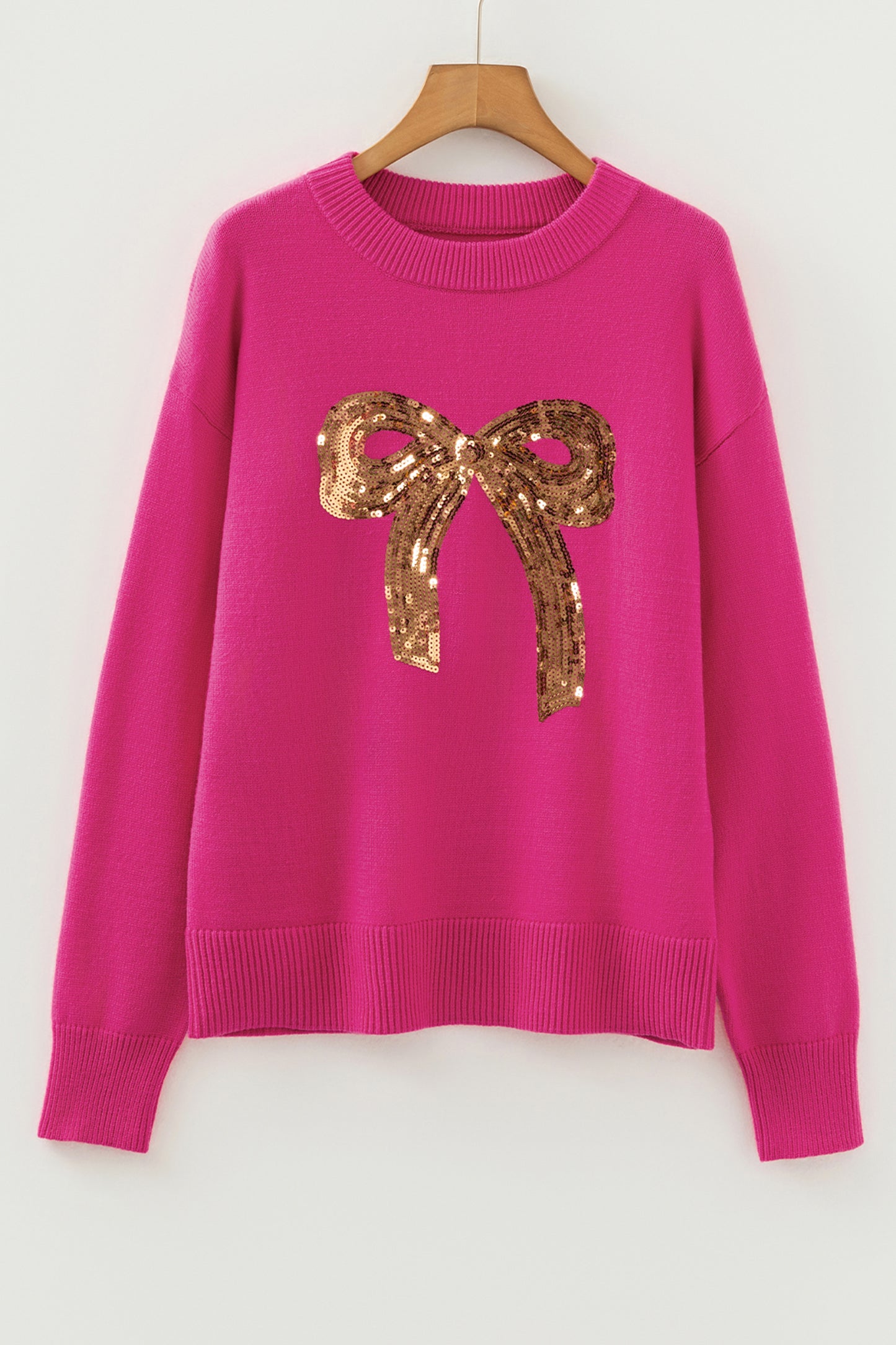 Golden Bow Statement Sweater