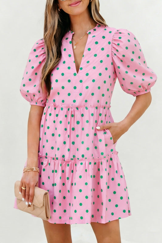 Palm Beach Dot Mini Dress