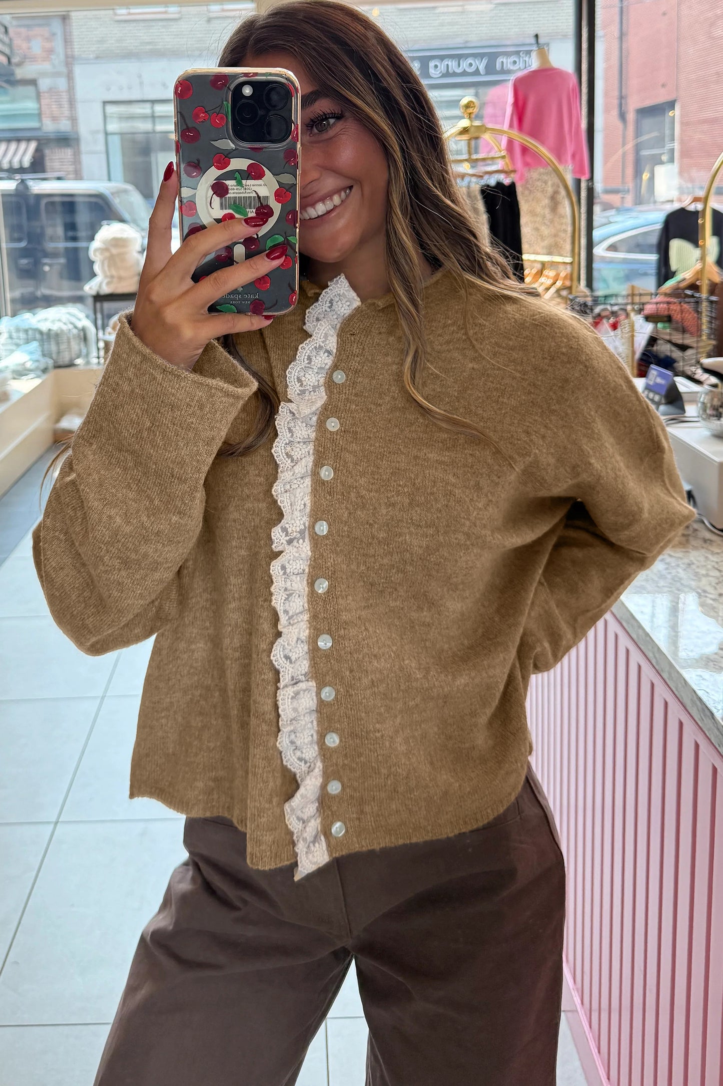 Sweetheart Ruffle Cardigan 🤎✨