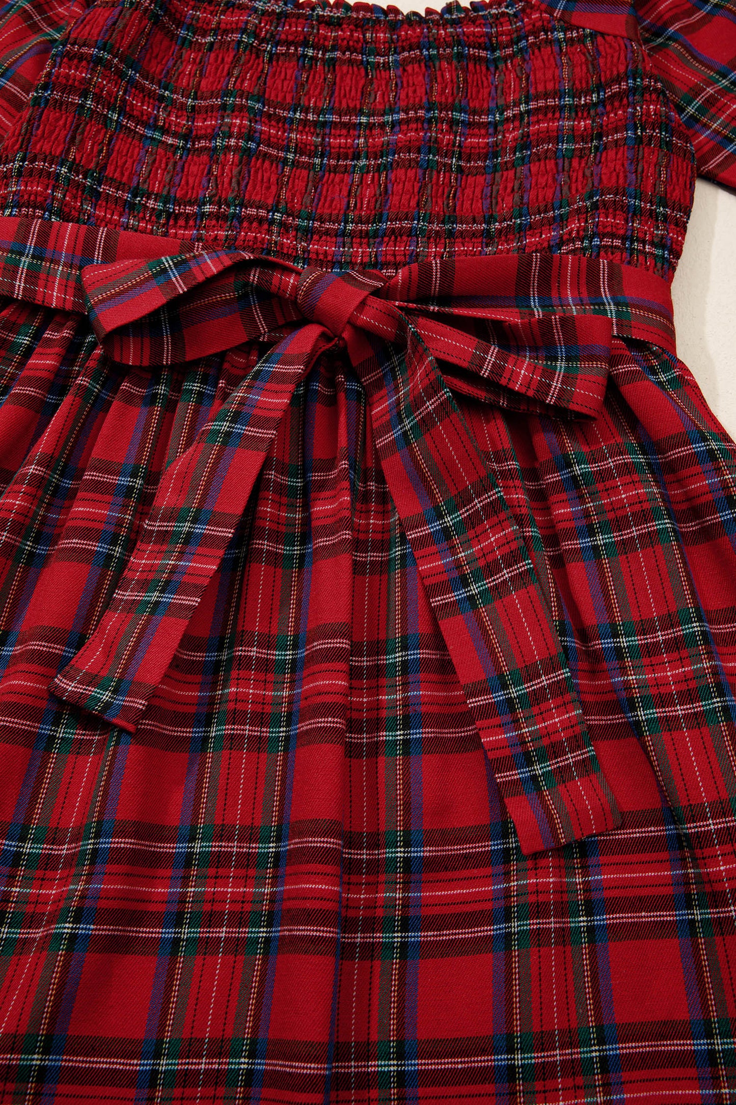 Sugarplum Tartan Smocked Dress