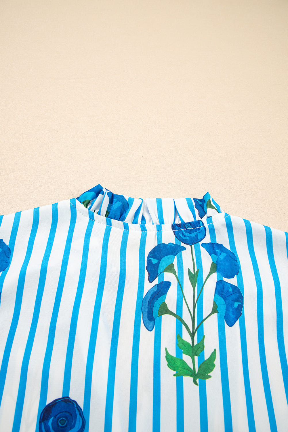 Santorini Stripe Floral Blouse