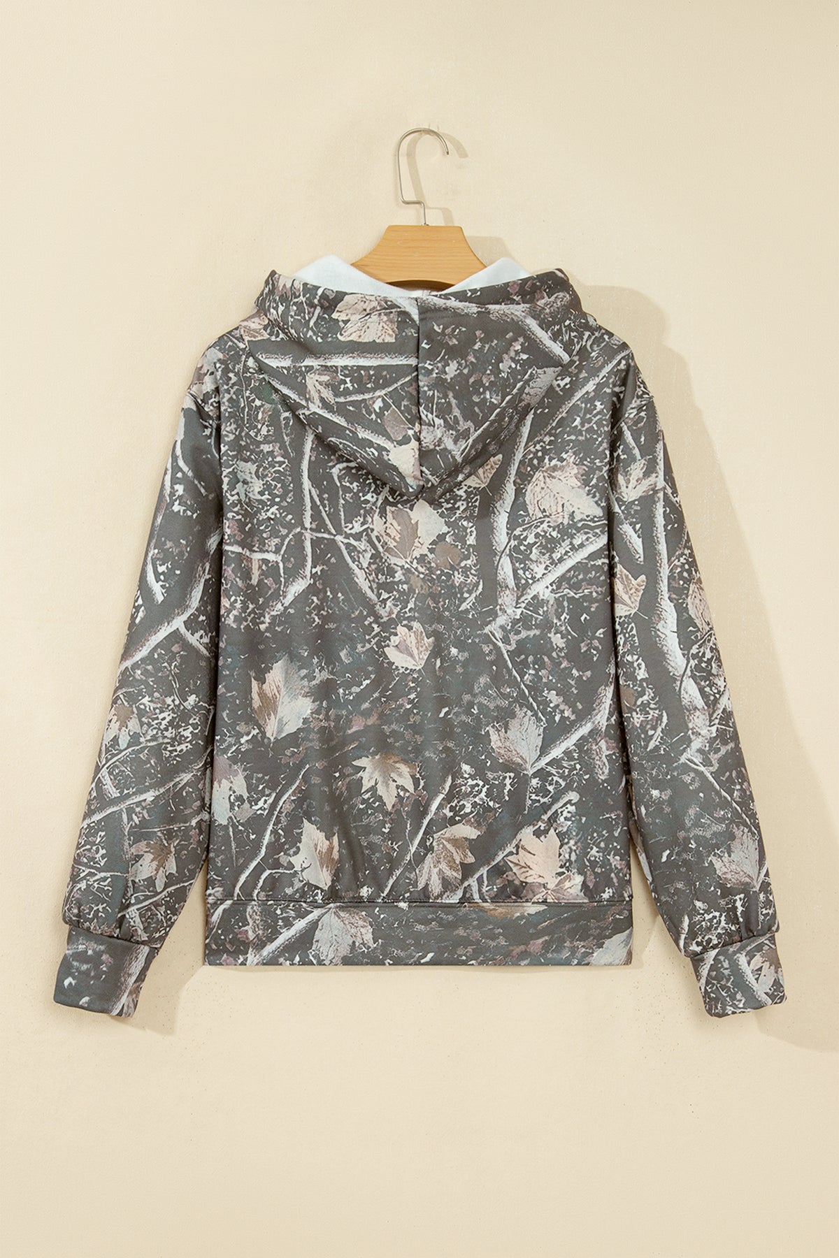 Camouflage Jesus Loves You Print Relaxed Hoodie