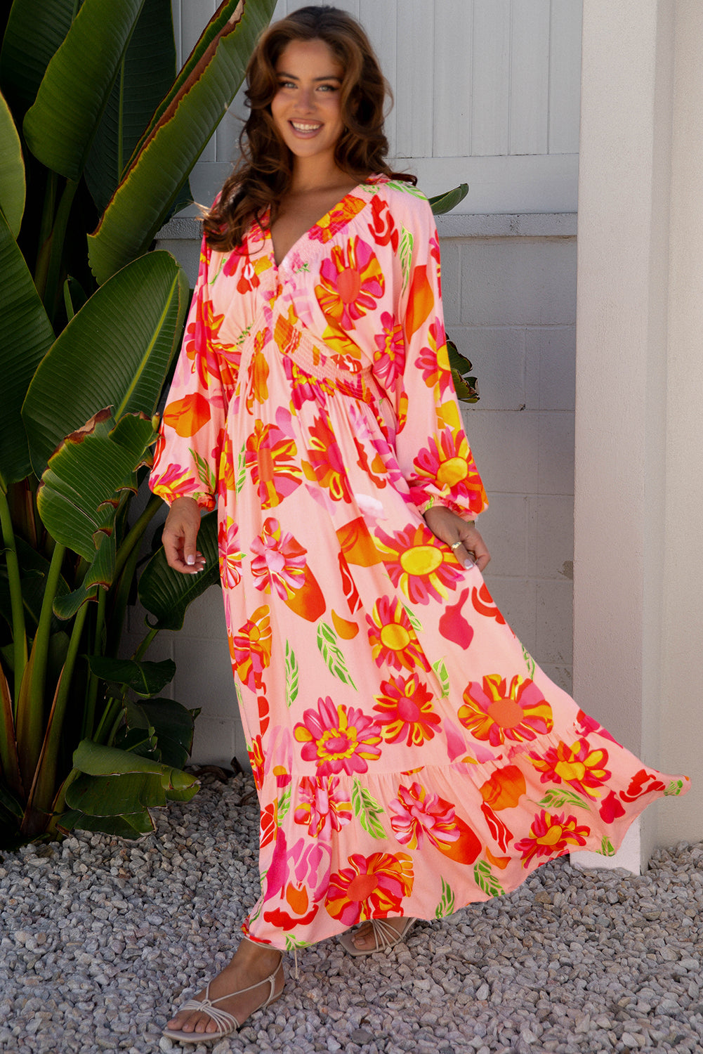 Rosé Resort Maxi Dress