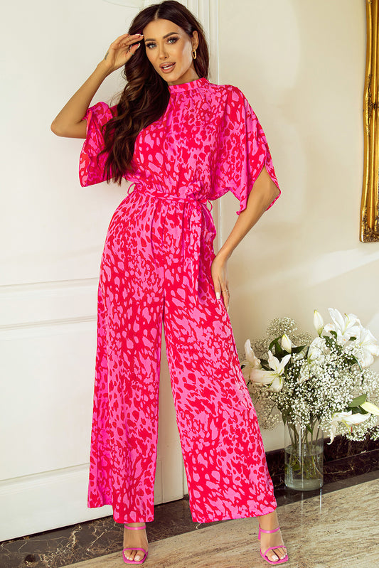 Pink Audacity Printed Jumpsuit