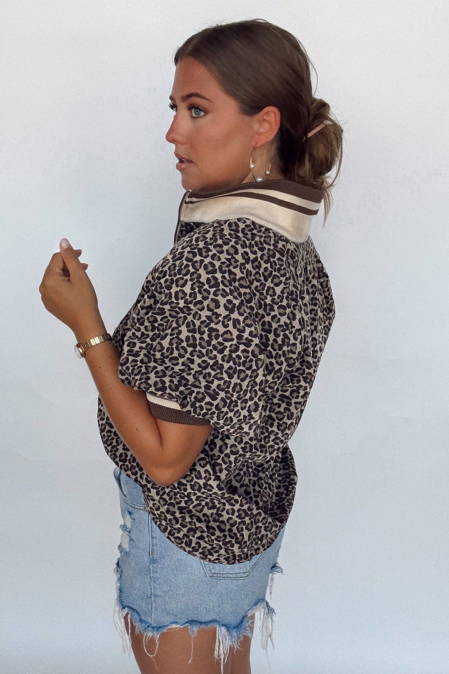 The Fierce & Flowy Leopard Blouse
