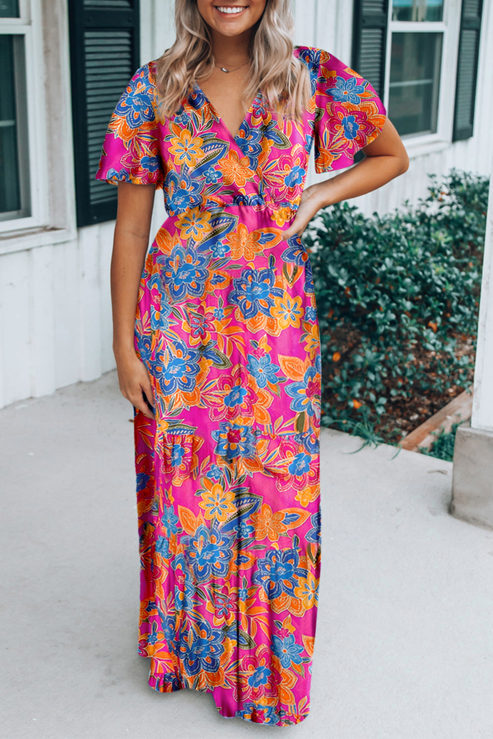 The Capri Petals Maxi Dress