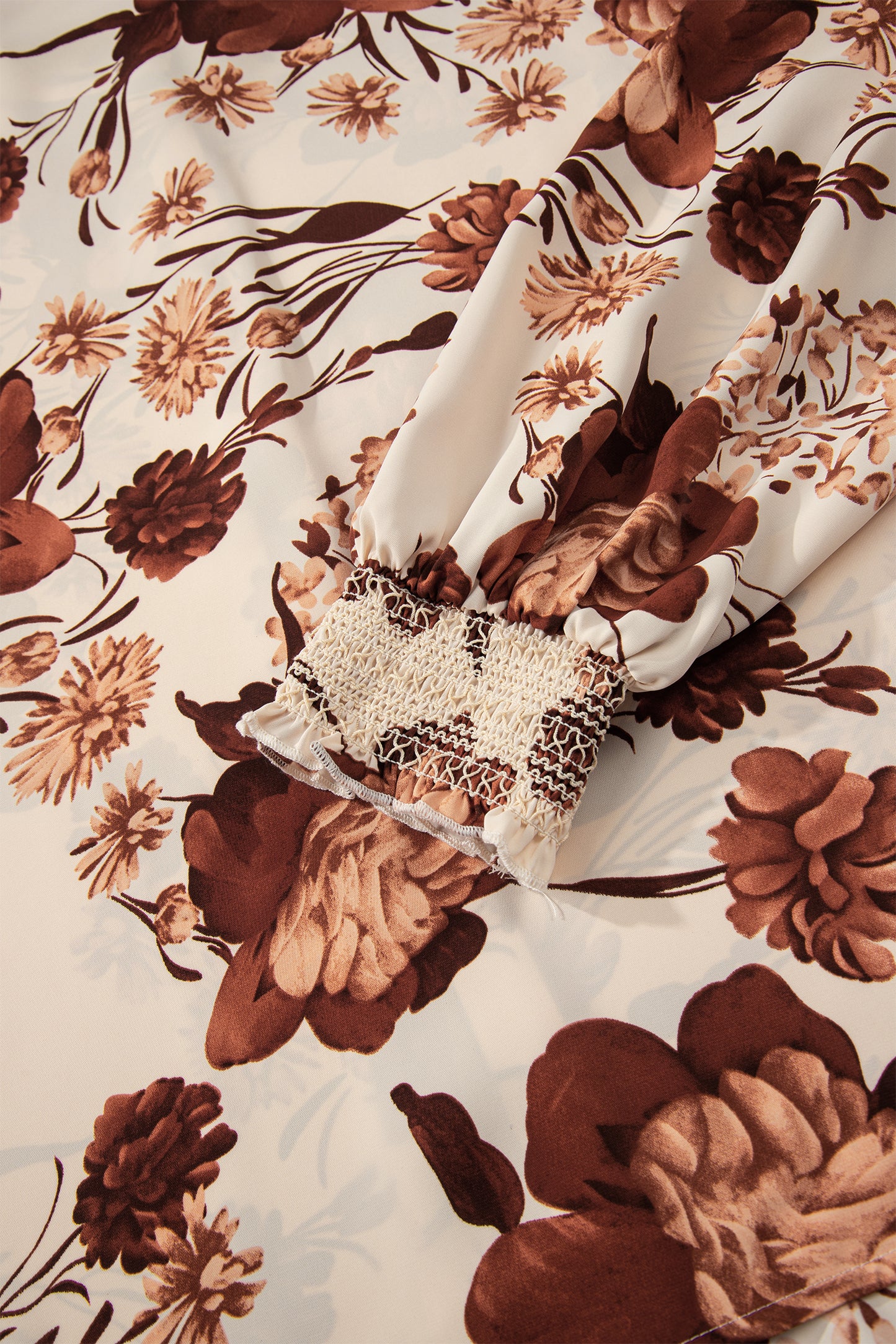 Autumn Bloom Satin Blouse