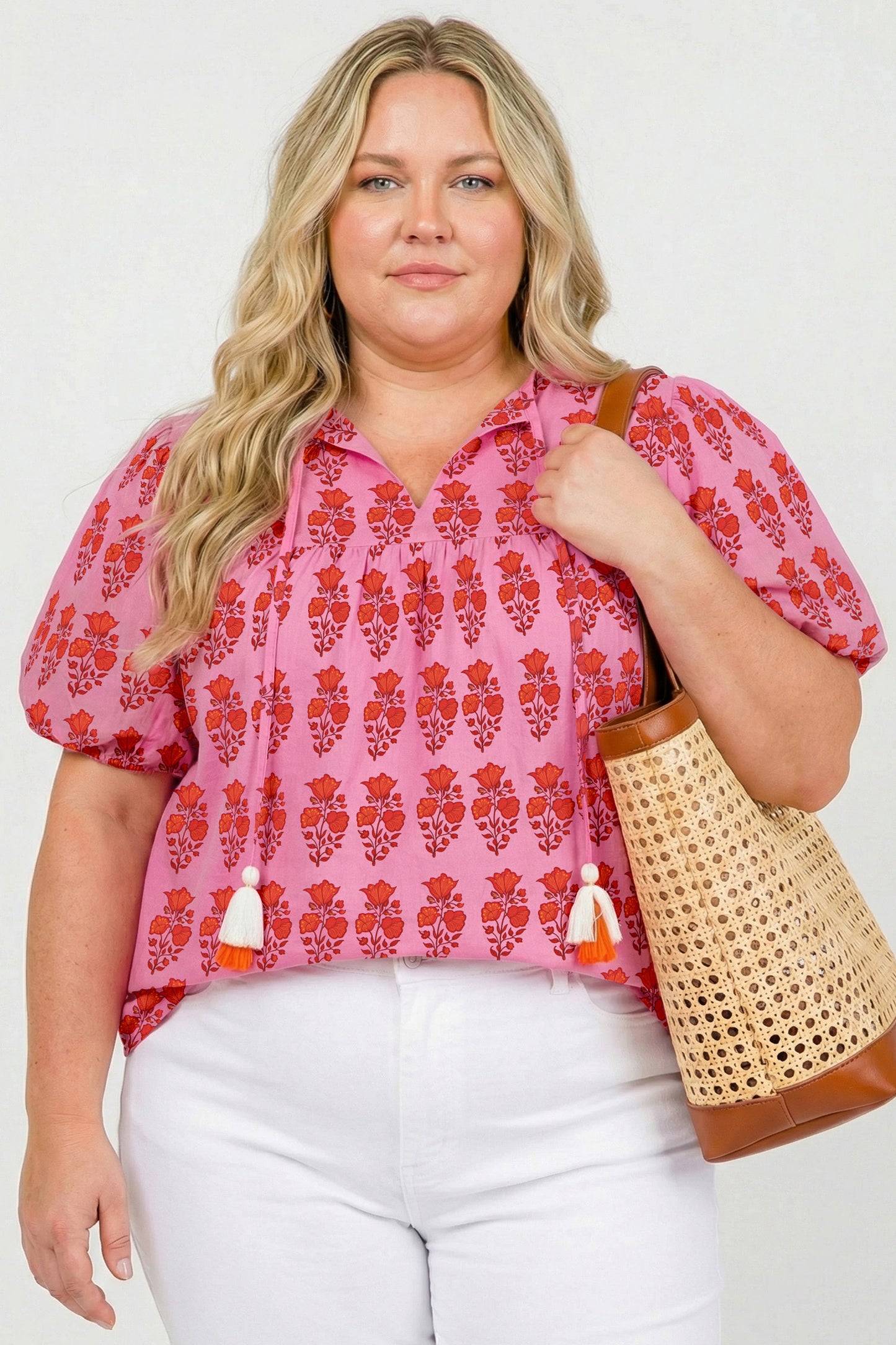 Pink Petals & Punch Blouse Curvy