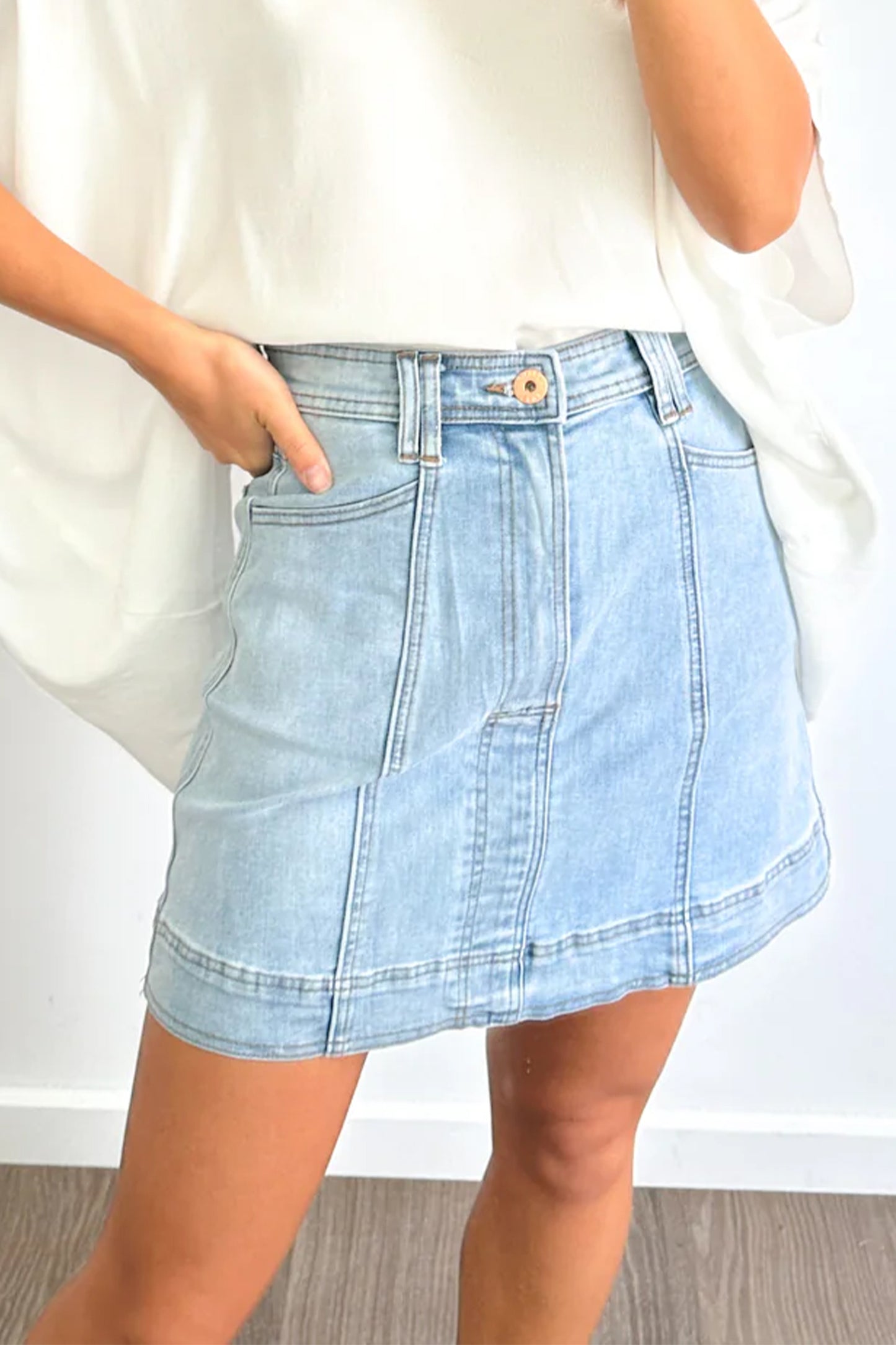 Everyday Ease Denim Skirt