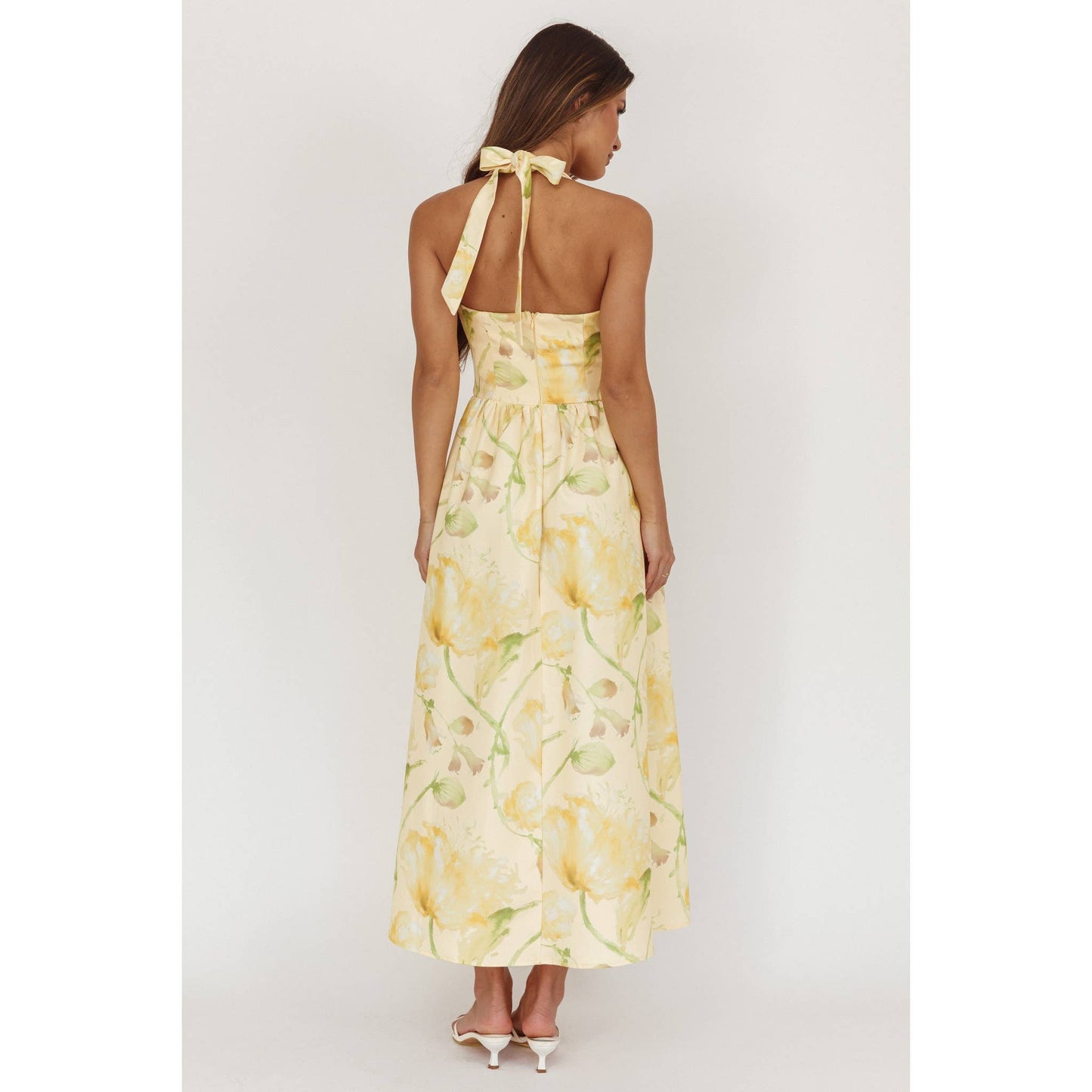 Golden Meadow Halter Maxi