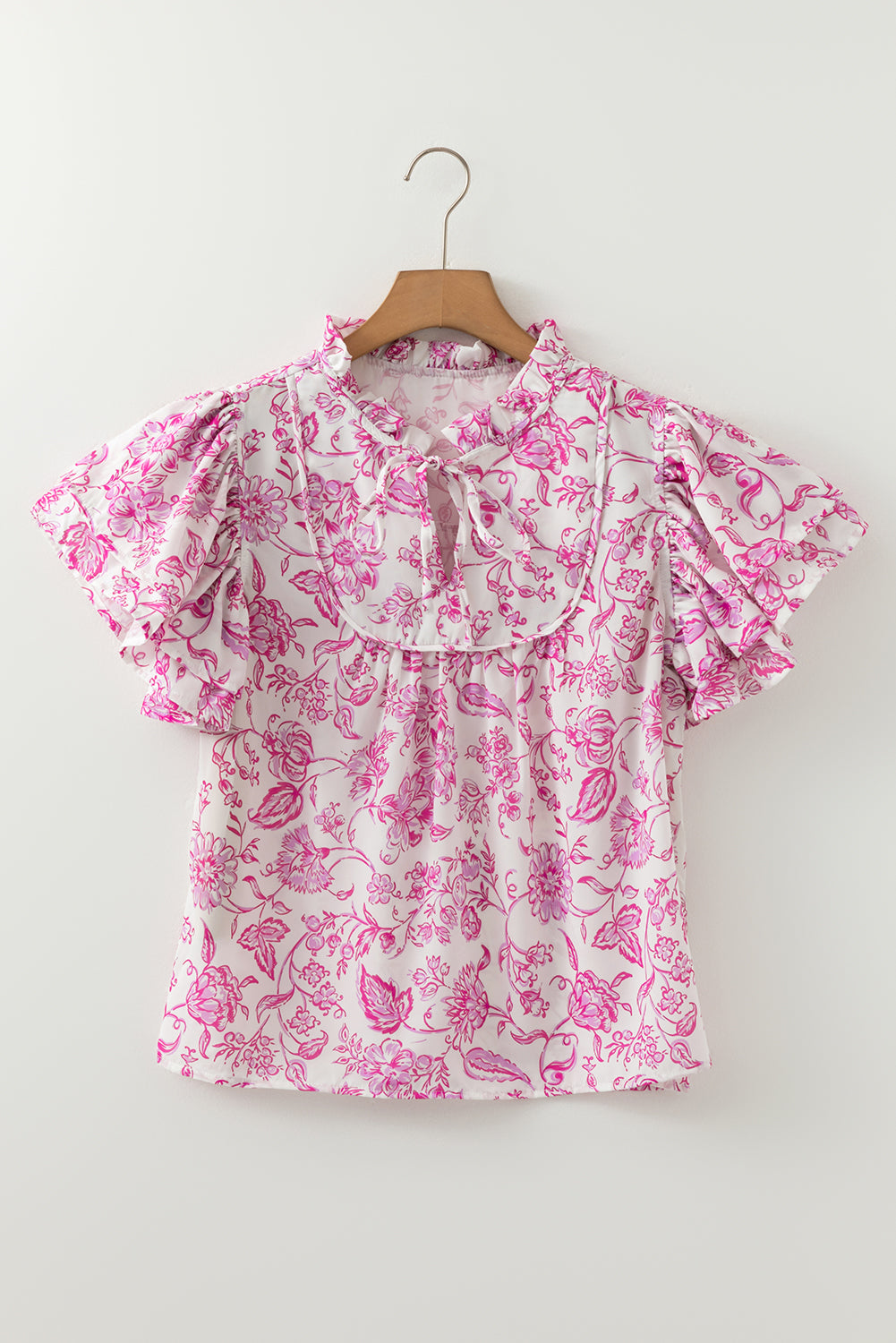 Blush Belle Flutter Blouse