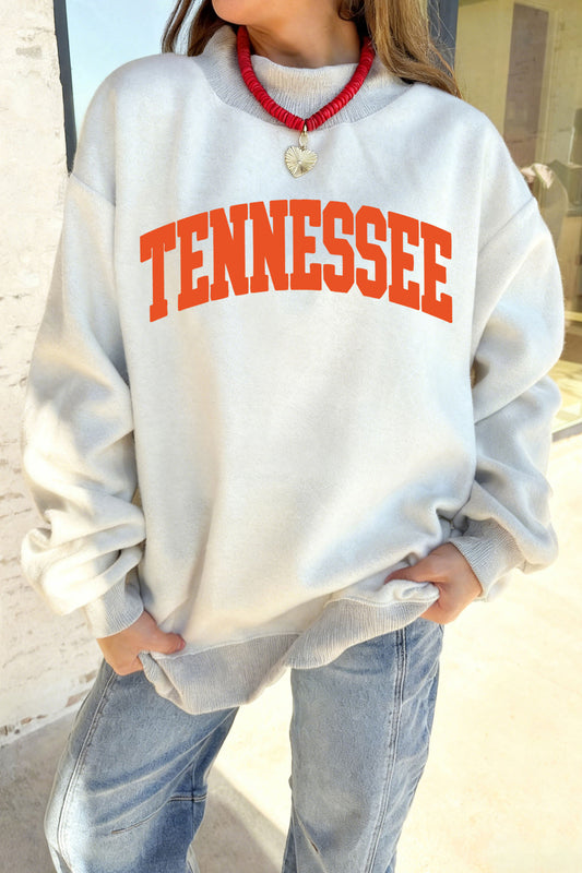TENNESSEE Double Printed Reversible Mock Neck Sweatshirt