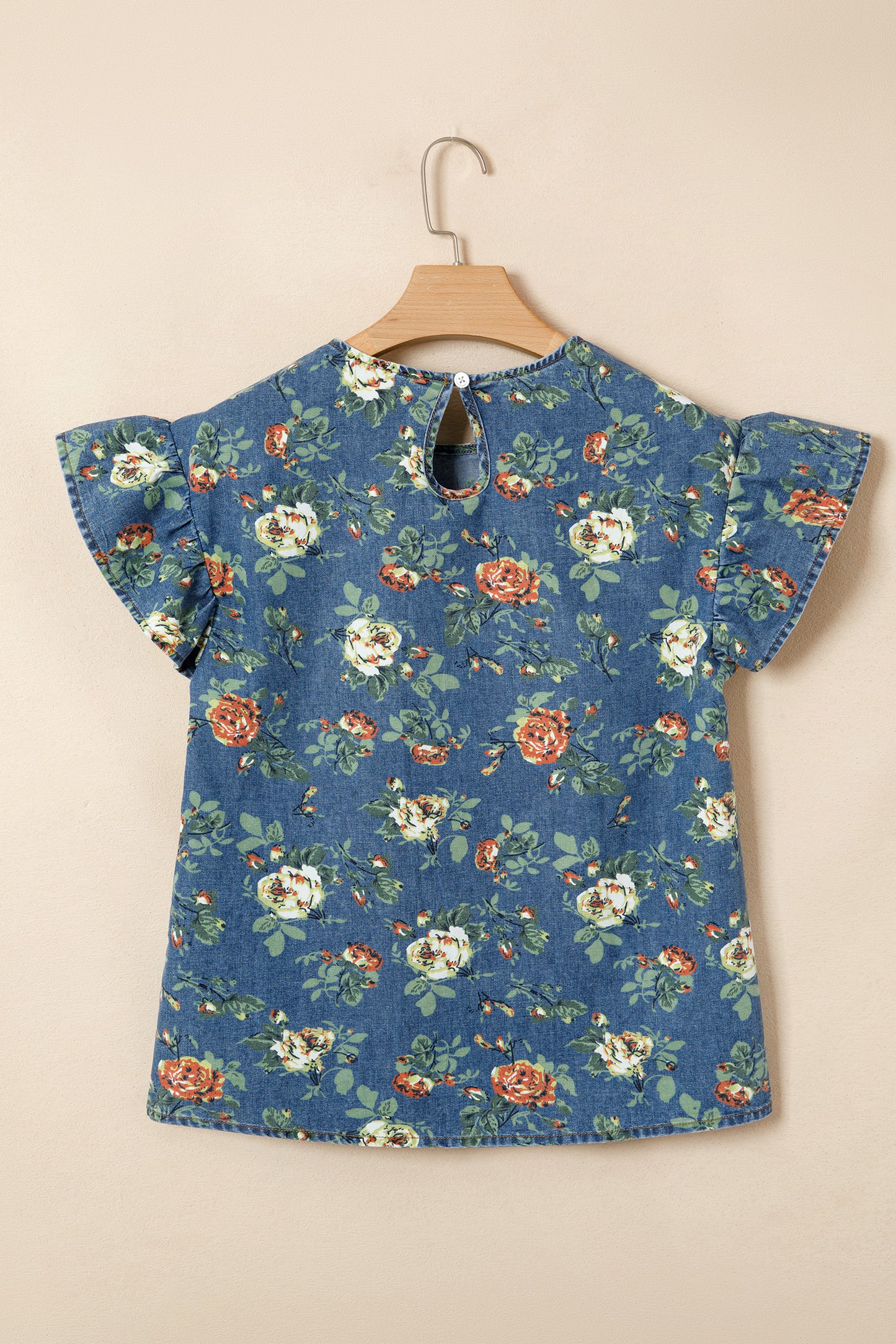 Vintage Garden Denim Blouse