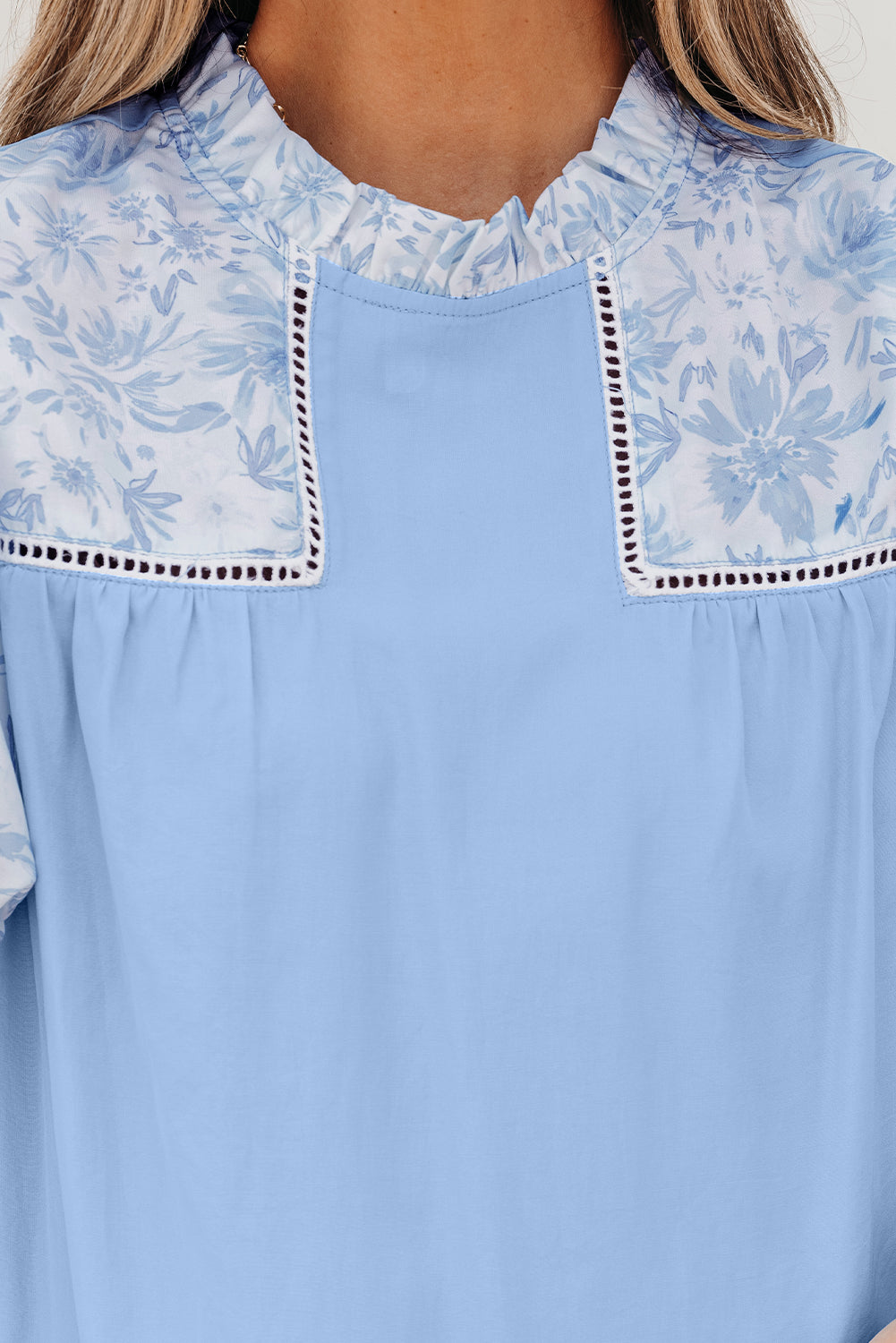 The Bluebell Breeze Puff Sleeve Blouse