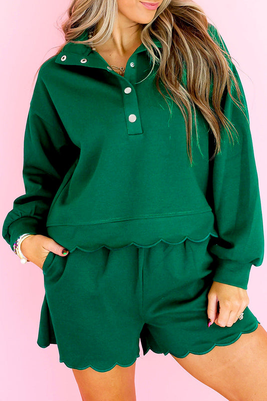 Emerald Ease Scalloped Lounge Set