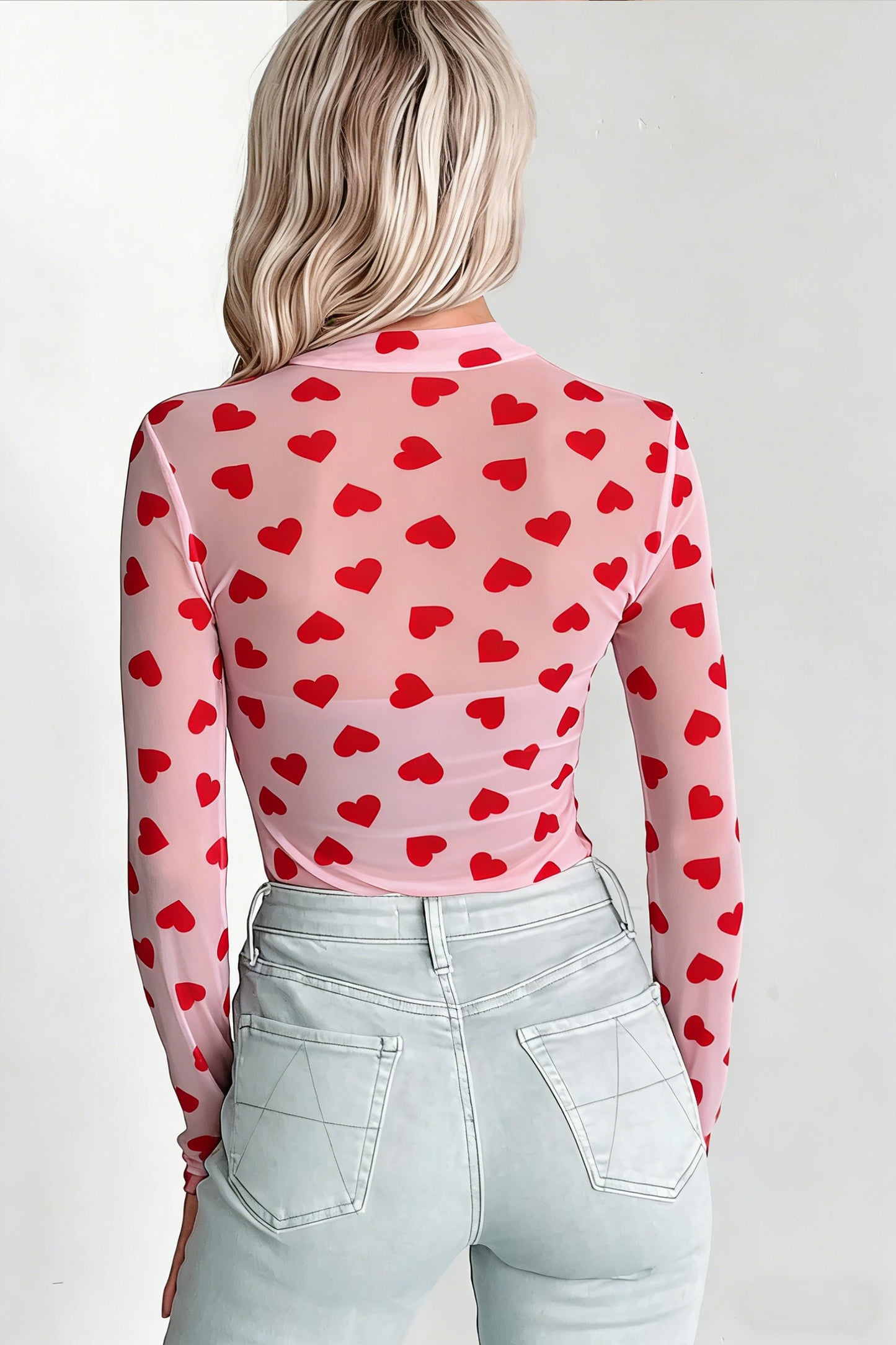 Sweetheart Mesh Layering Top