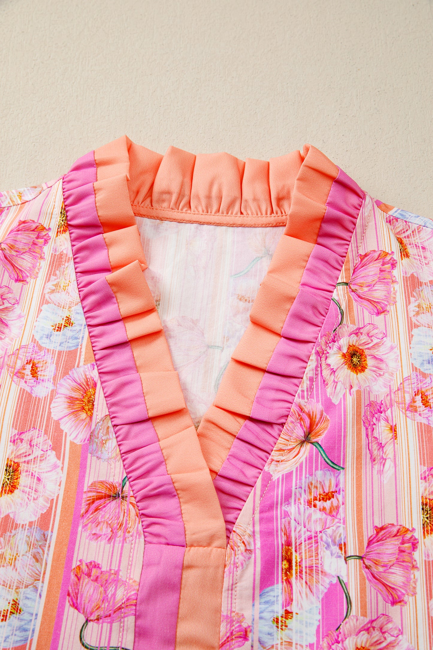 Pink Palm Blossom Blouse