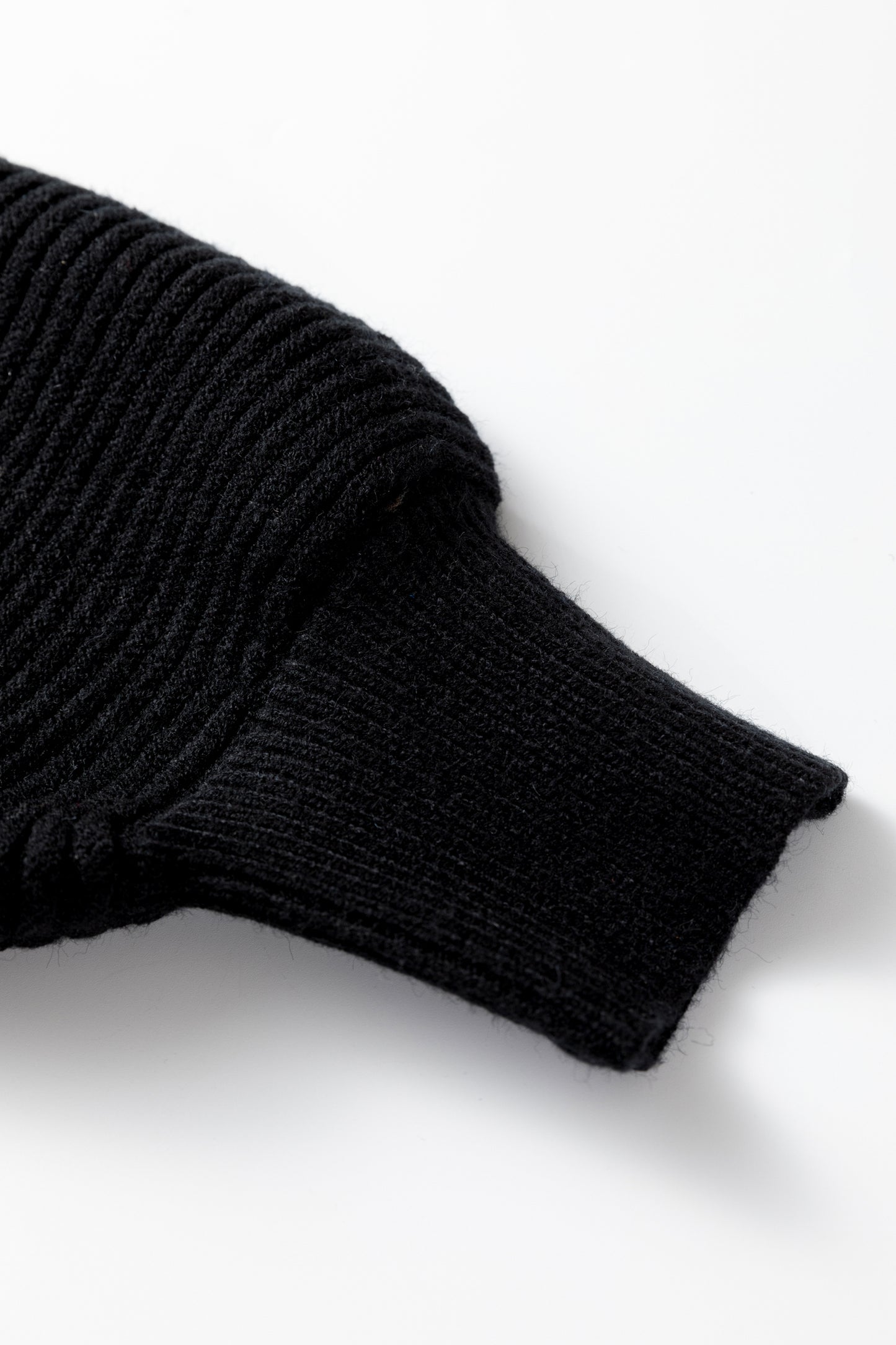 Midnight Ribbed Sweater Set