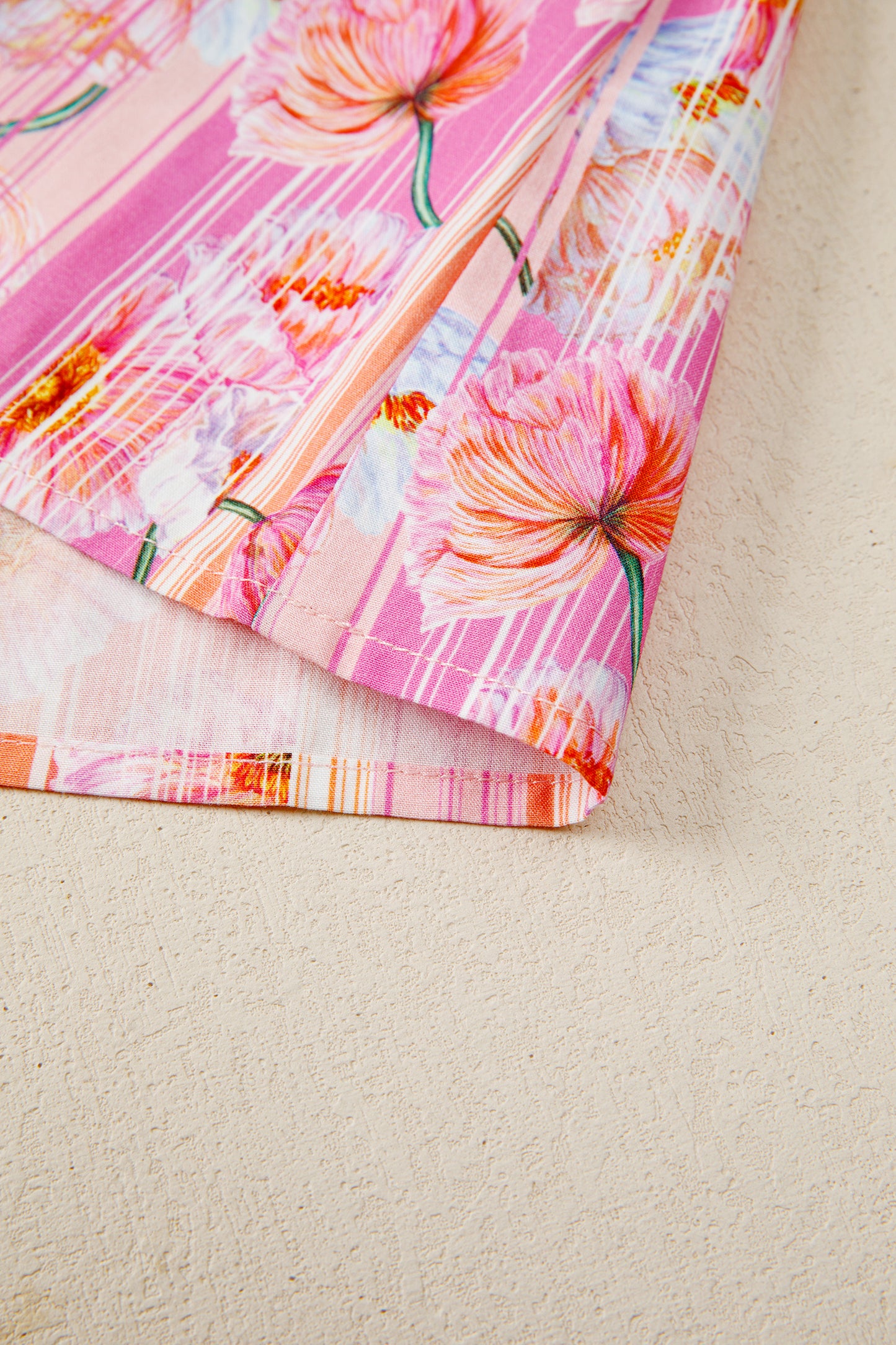 Pink Palm Blossom Blouse