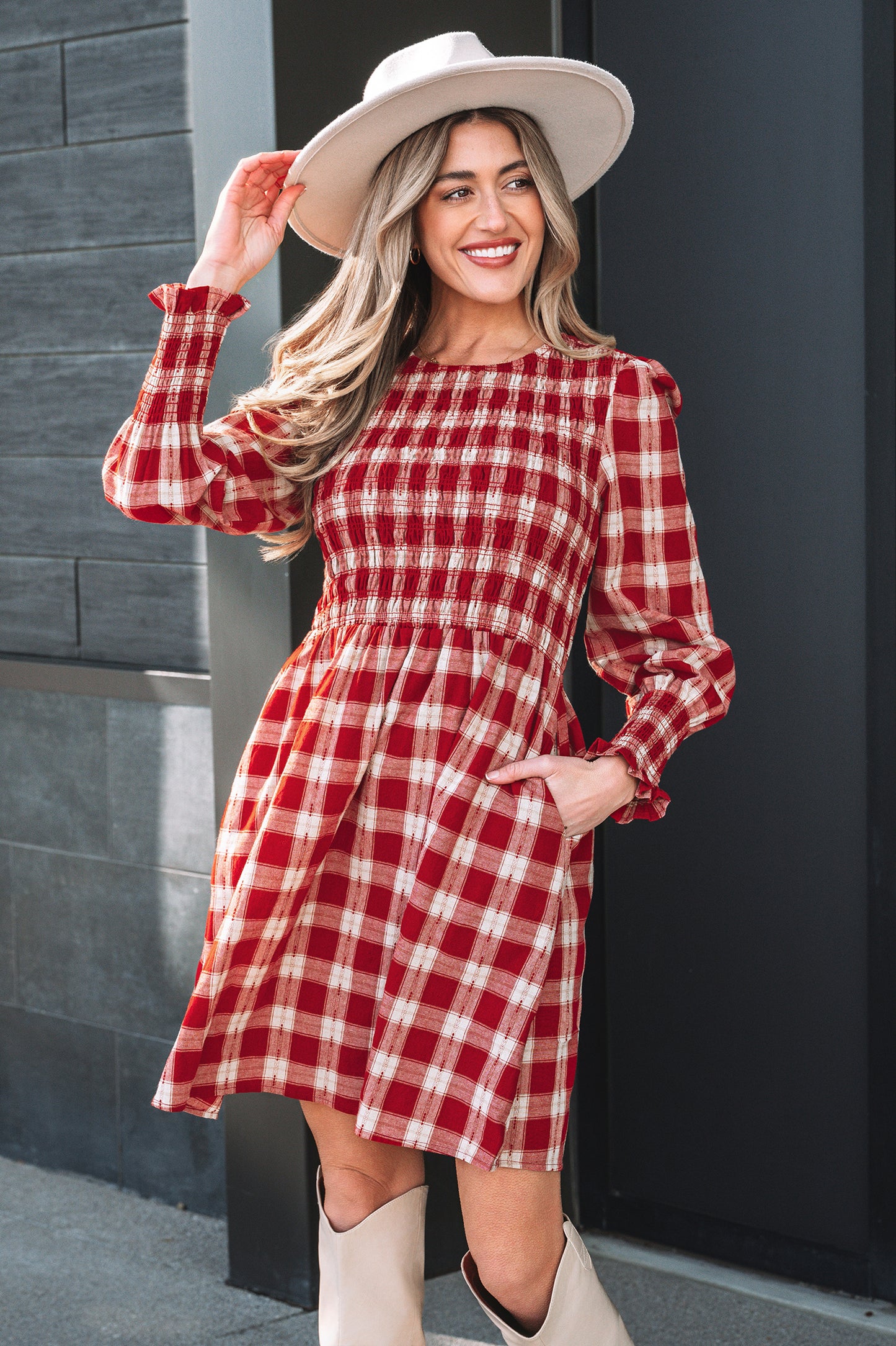 Autumn Meadow Smocked Dress