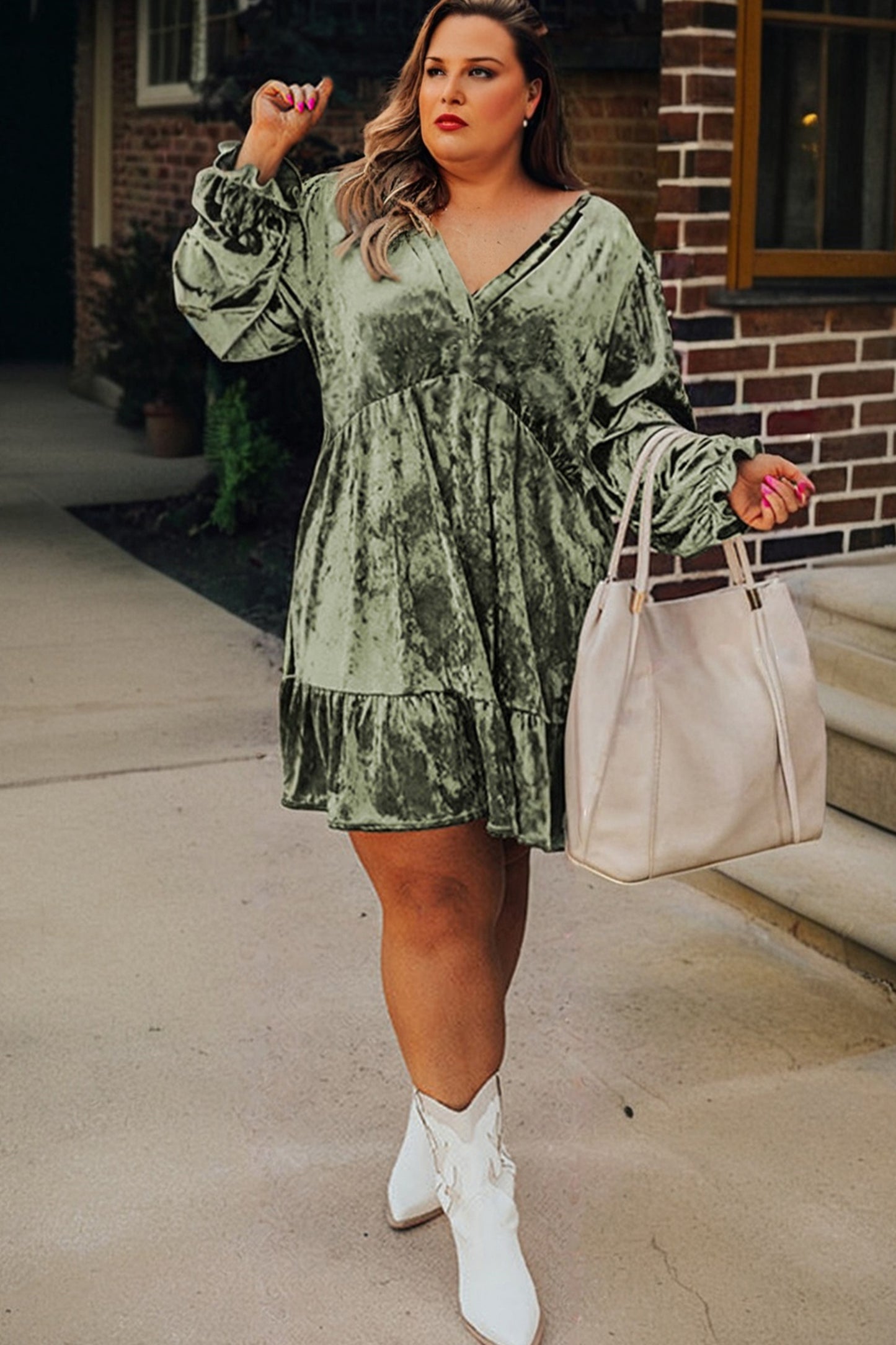 Evergreen Velvet Crushed Mini