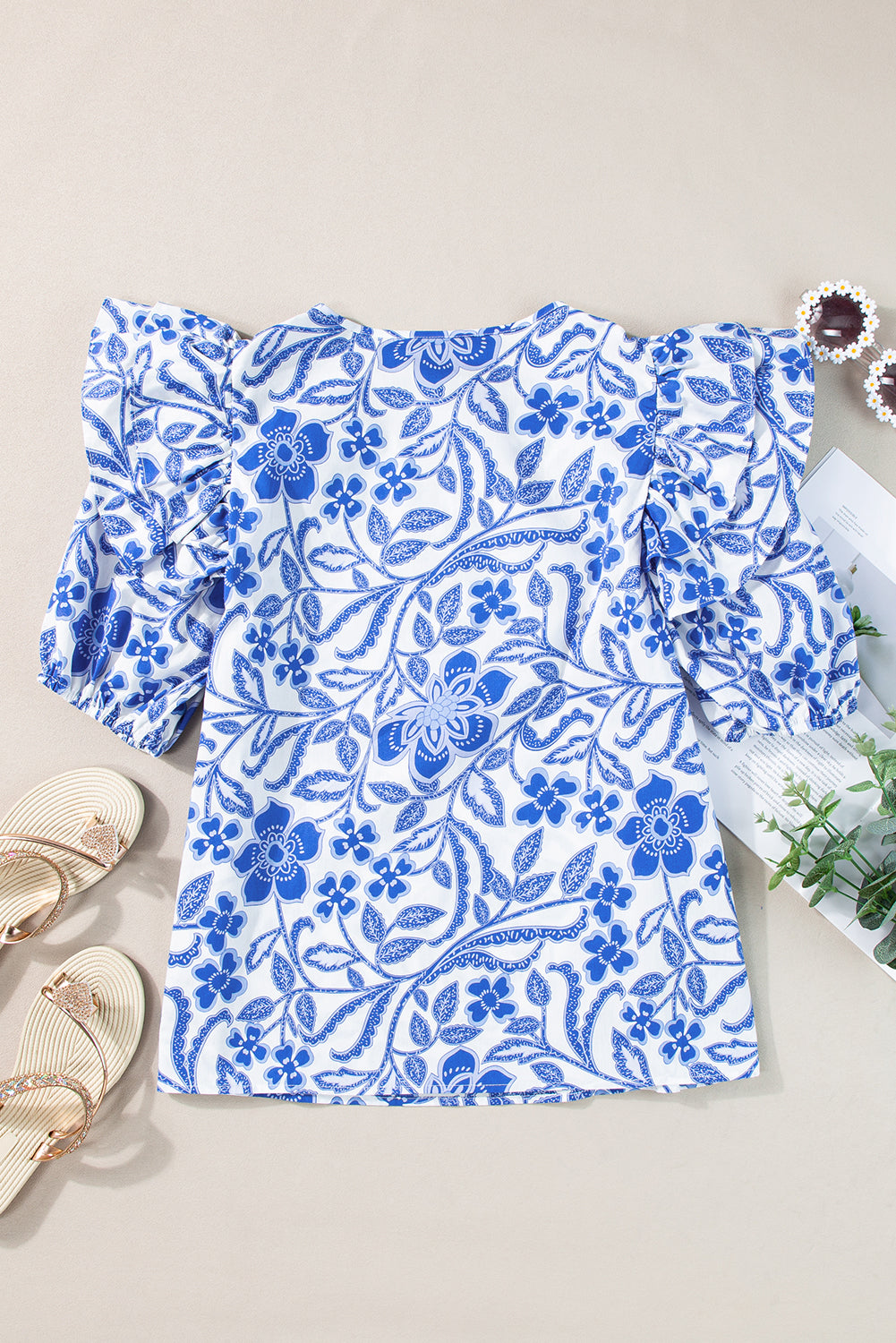 Porcelain Petal Blouse