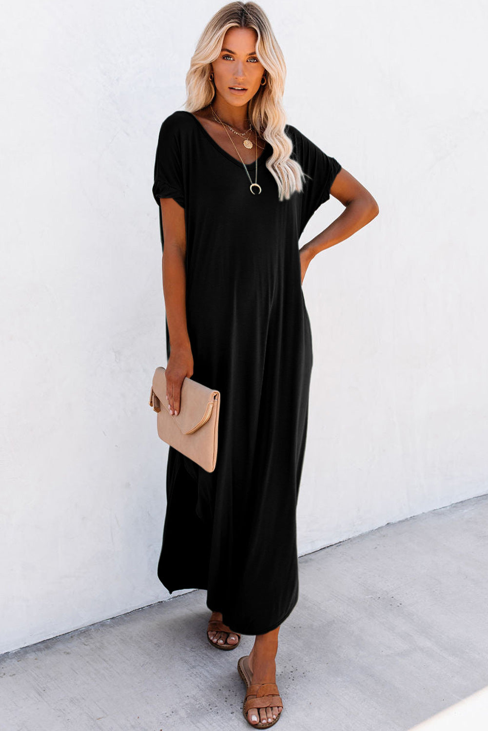 Midnight Ease Maxi Dress
