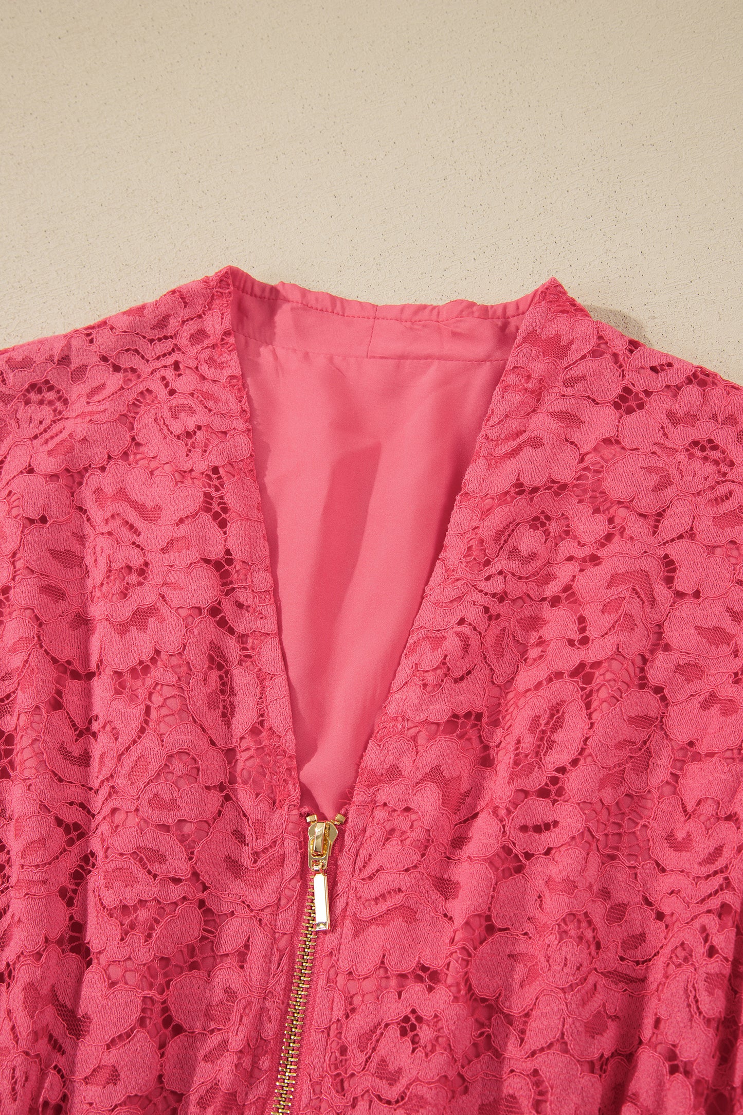 Rosé Riviera Lace Midi