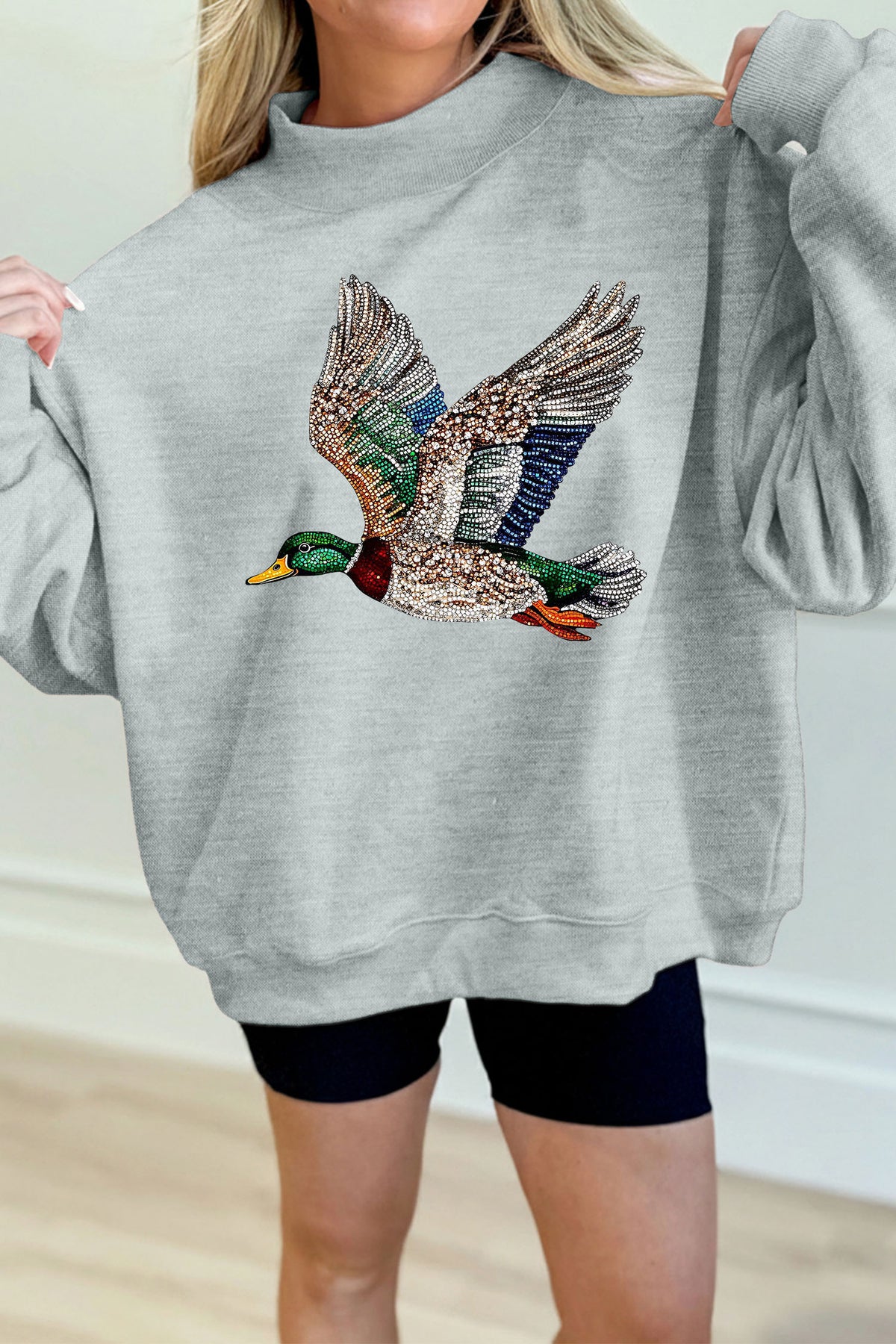 The Mallard After Midnight Mock Neck