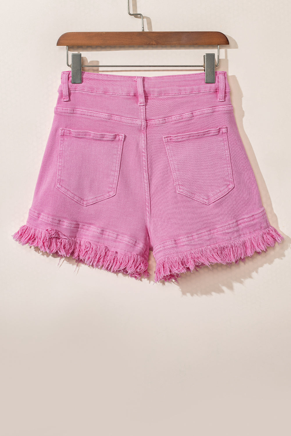 Pink Champagne Fringe Shorts
