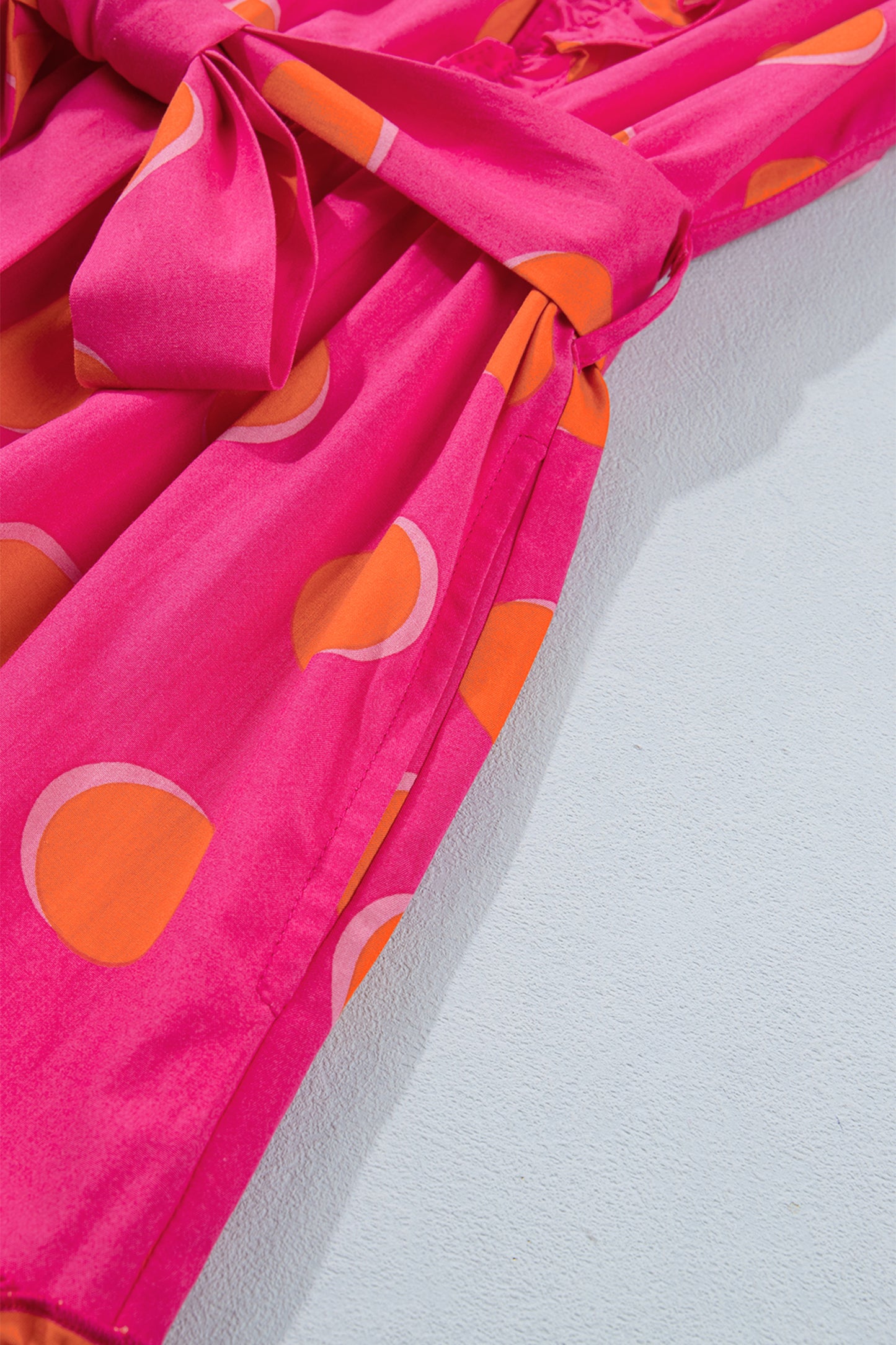 Pink Sunset Polka Dot Dress
