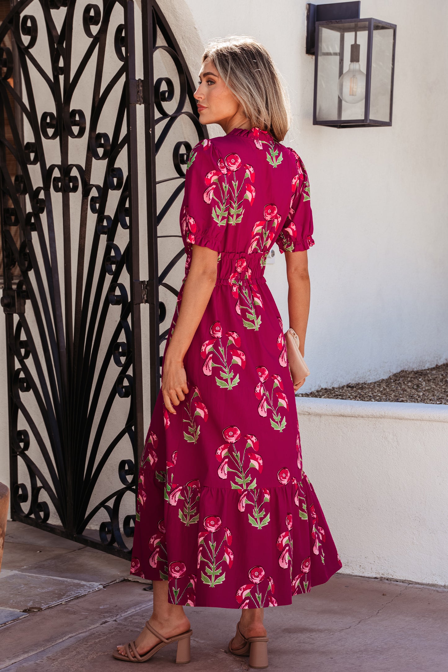 The Rosalie Garden Midi Dress