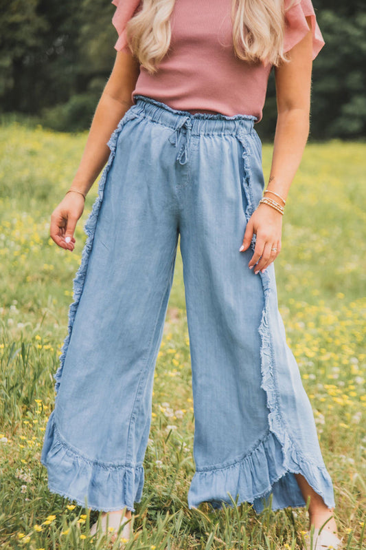 Bluebell Breeze Chambray Pants
