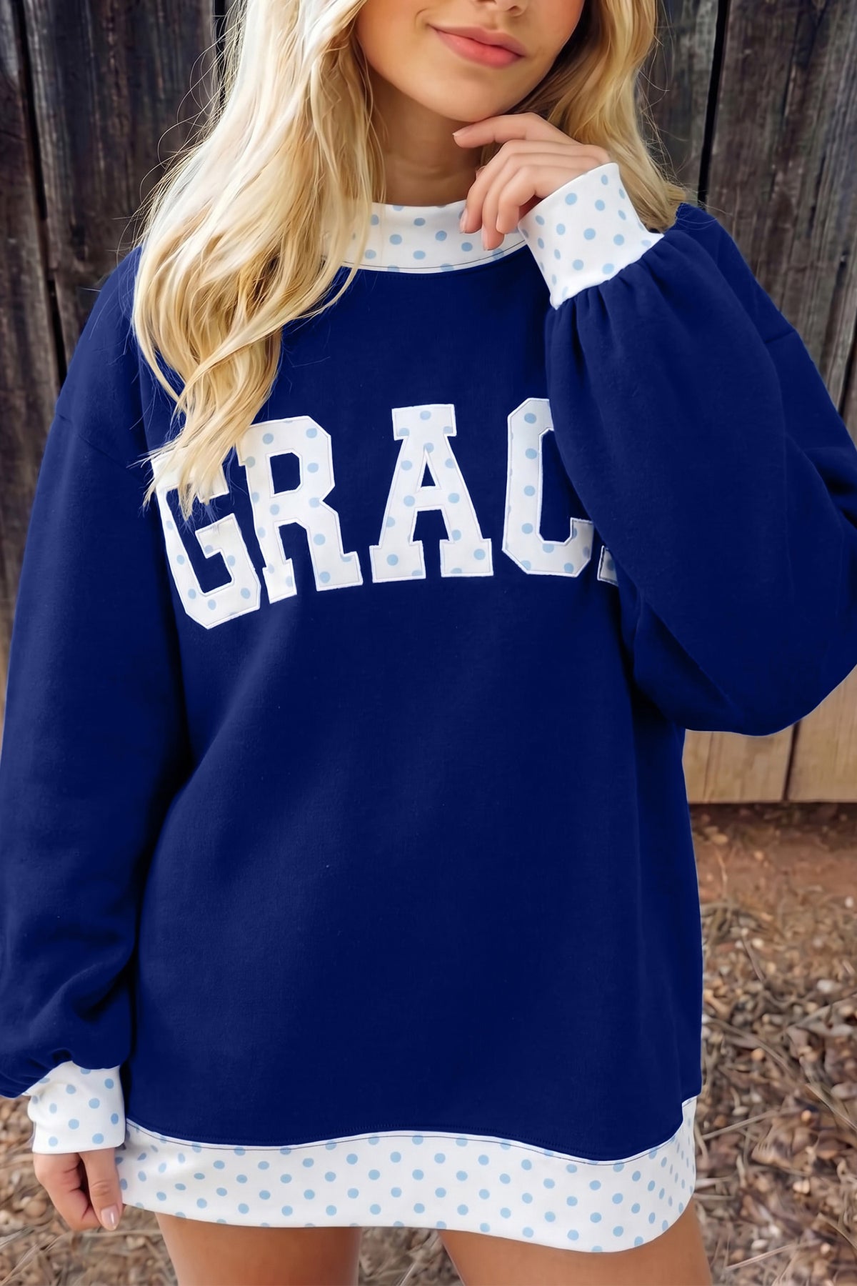 Mock Neck Grace Sweatshirt