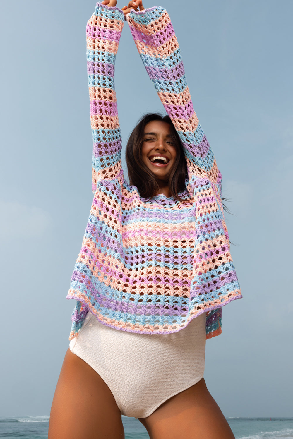 Sunset Shore Crochet Cover Up
