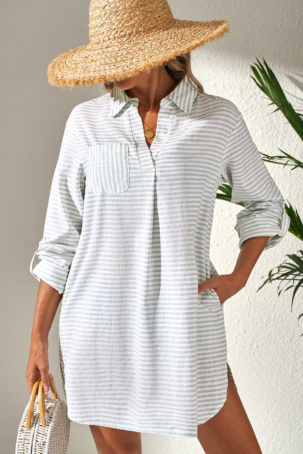 Seabreeze Striped Coverup