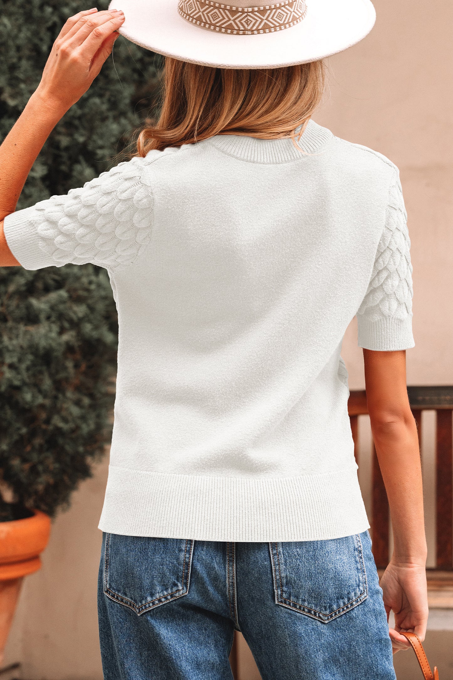 Heirloom Knit Short Sleeve Sweater