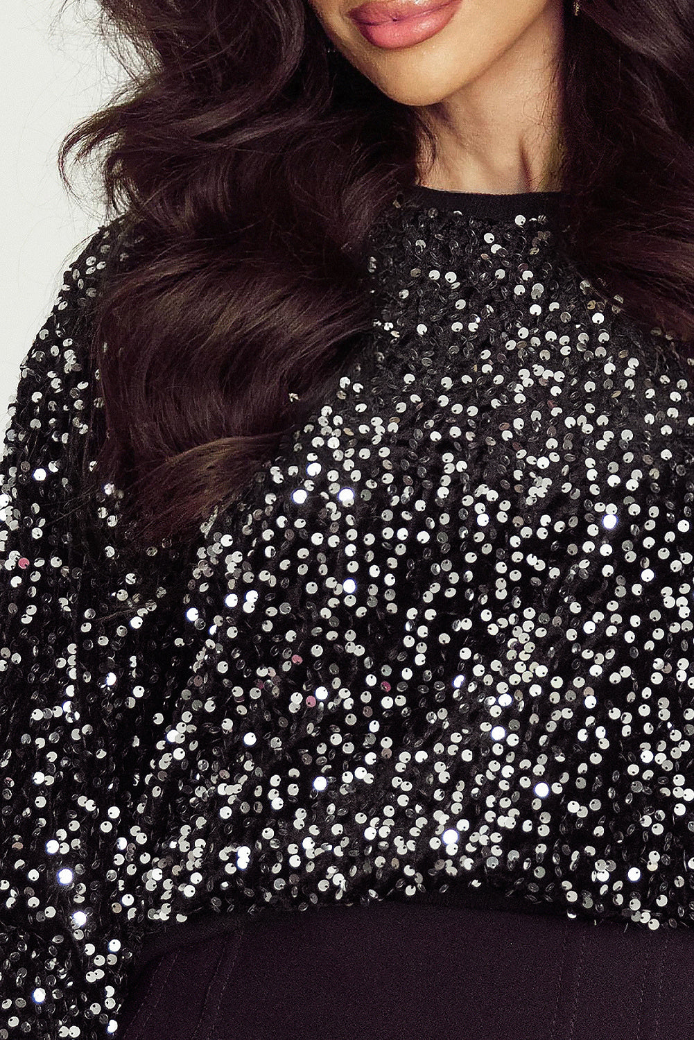 Silver Skyline Sequin Sweater