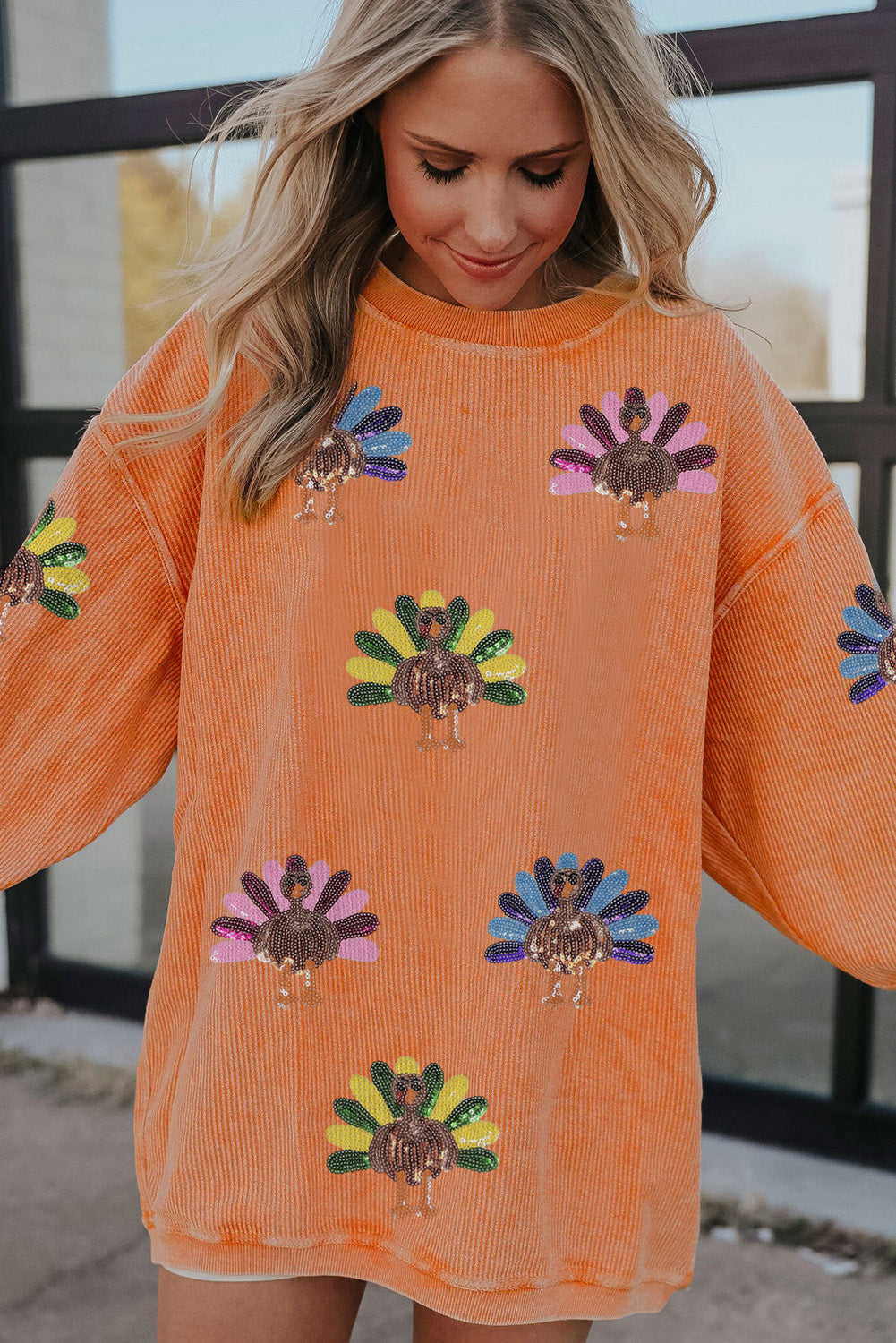The Turkey Trot & Sparkle Sweatshirt