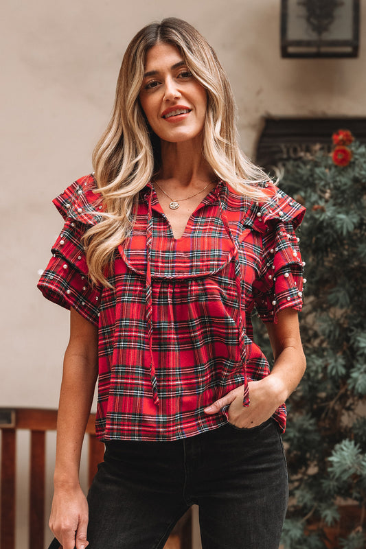 Merry Manor Ruffle Blouse