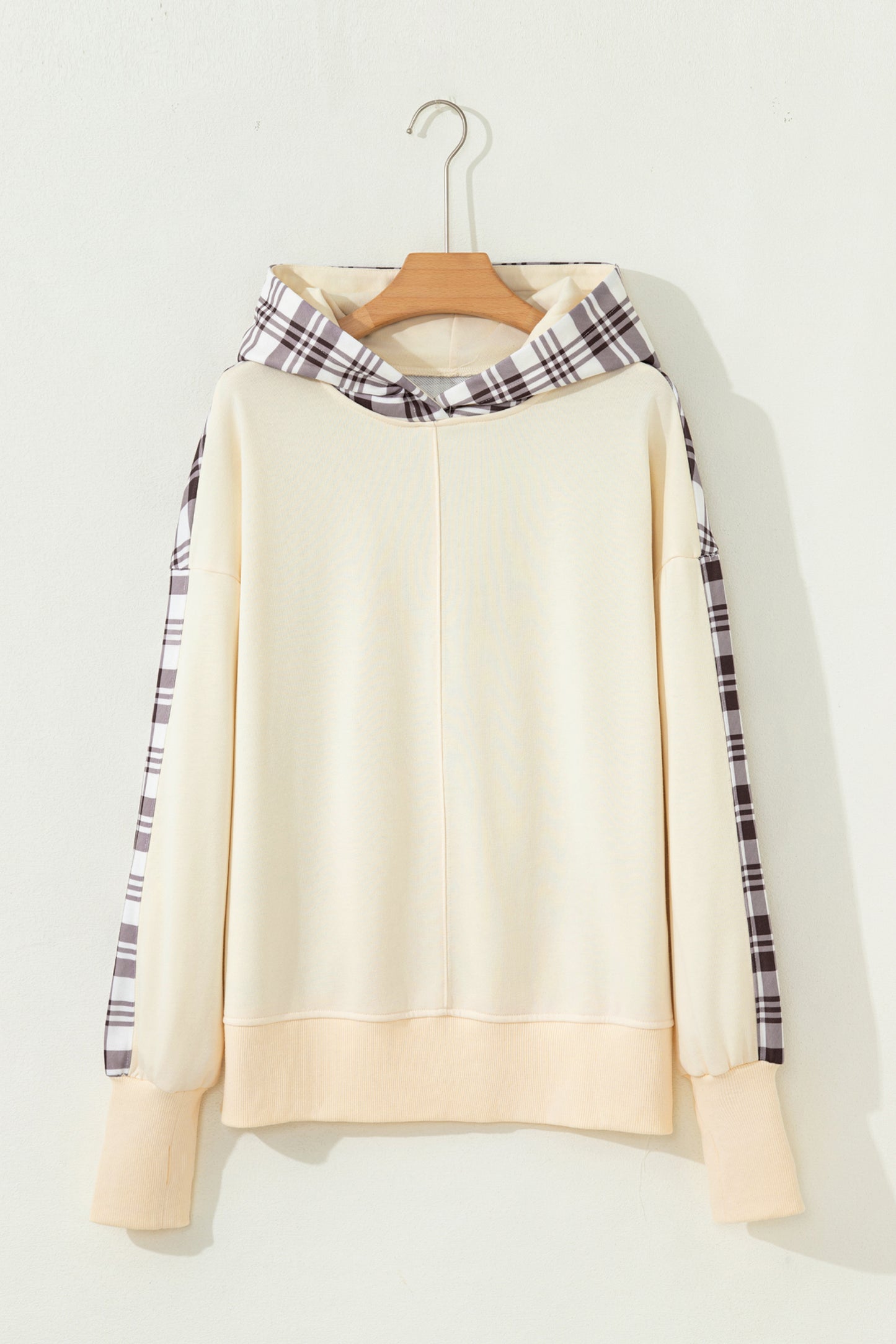 Winter Plaid Hoodie Pullover
