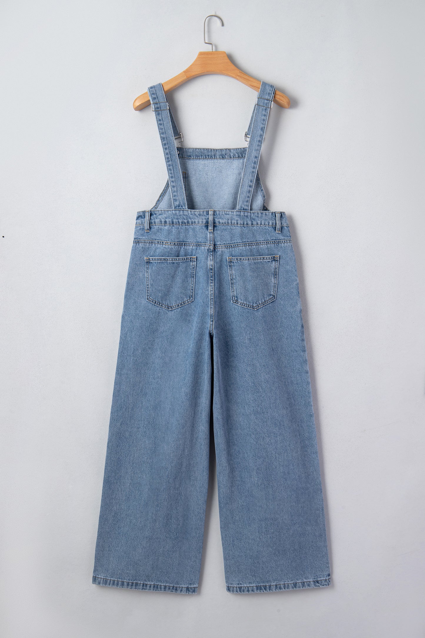 Sunlit Stitch Denim Overalls