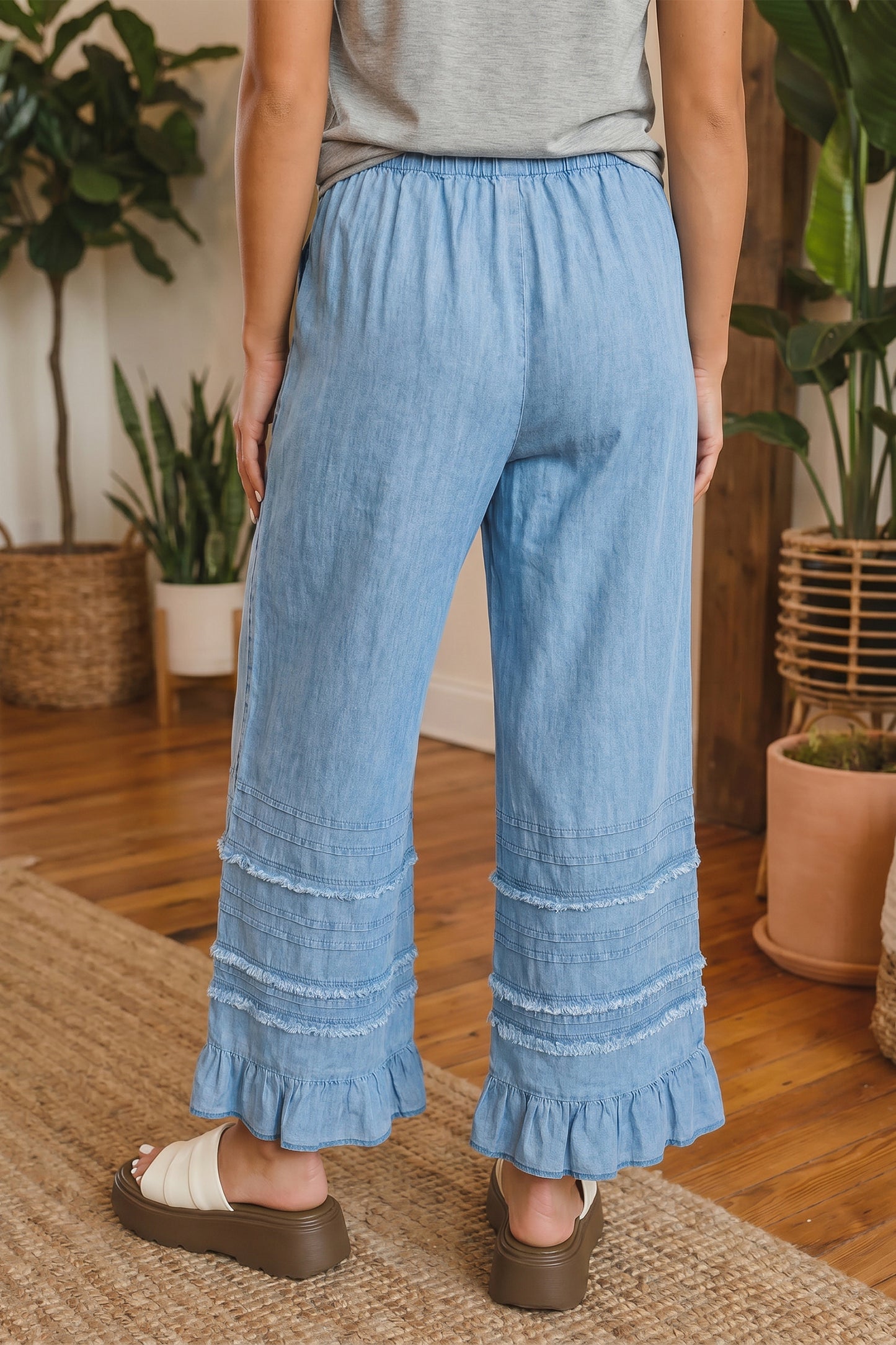 Easy Breeze Chambray Pants