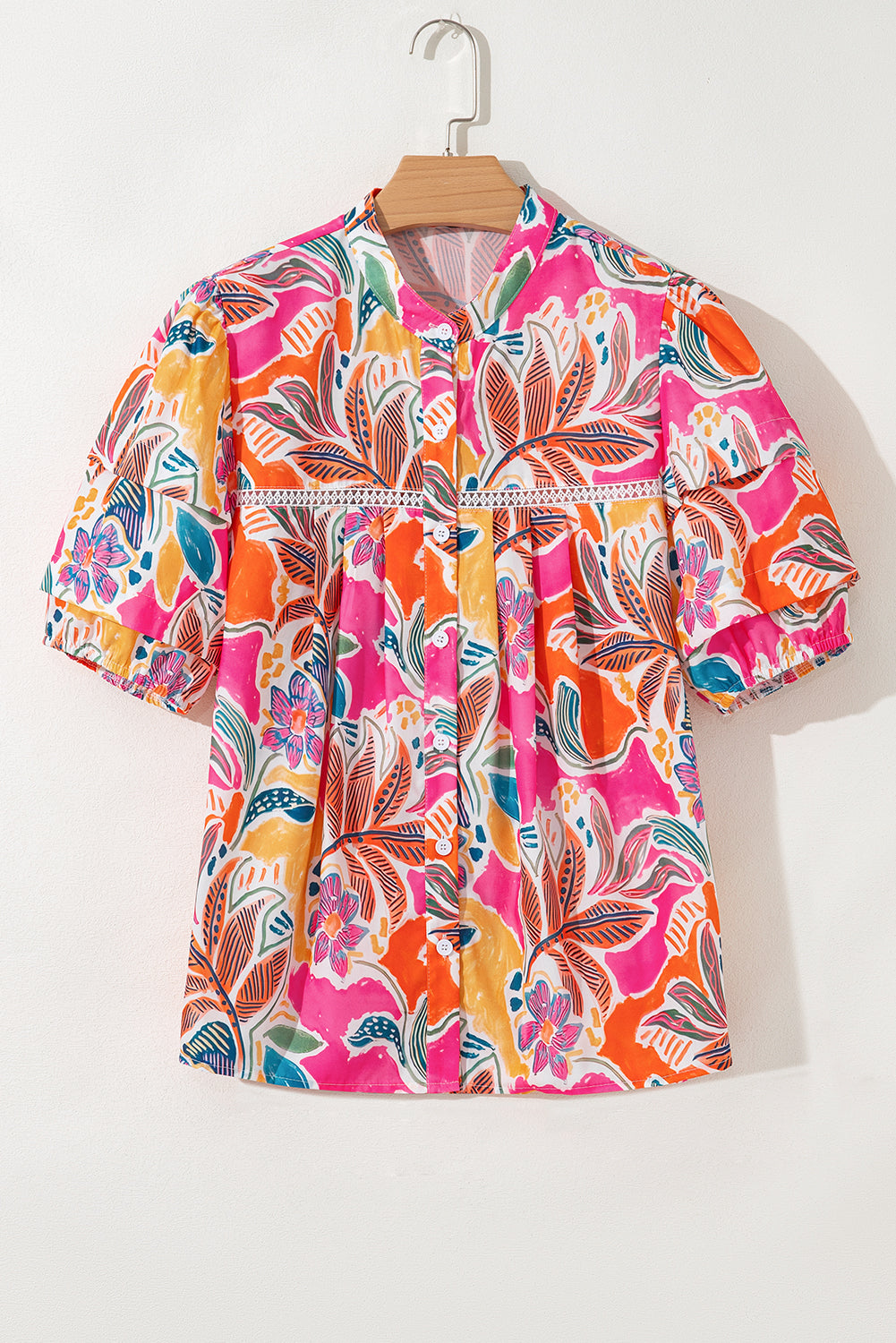 Sunset Palms Button Blouse