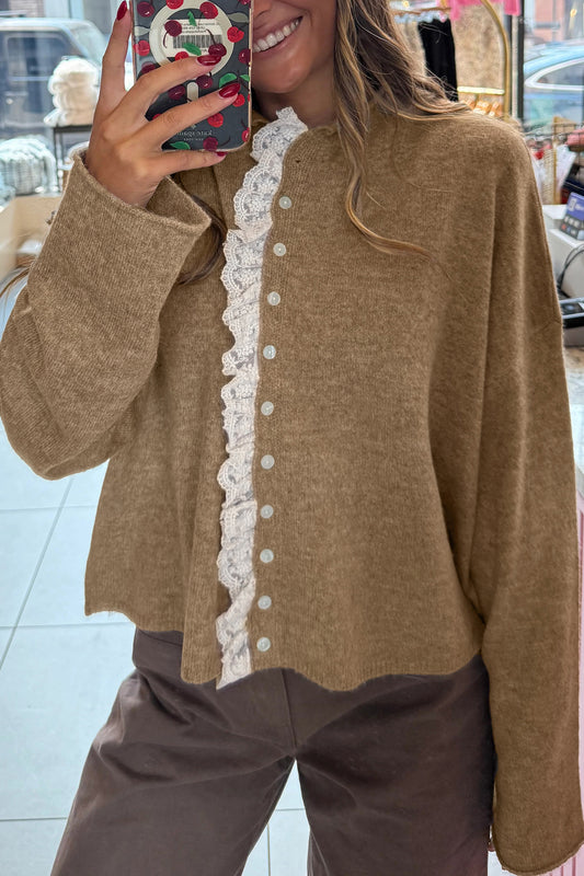Sweetheart Ruffle Cardigan 🤎✨